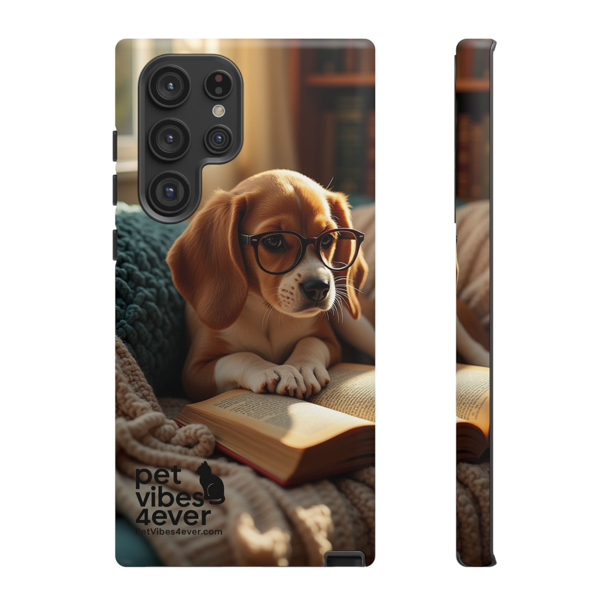 Dog-Themed Phone Case with "Pet Vibes Forever" Design, Cute Dog Accessories, Pet Lover Gift, Phone Cover, Animal Lover Decor