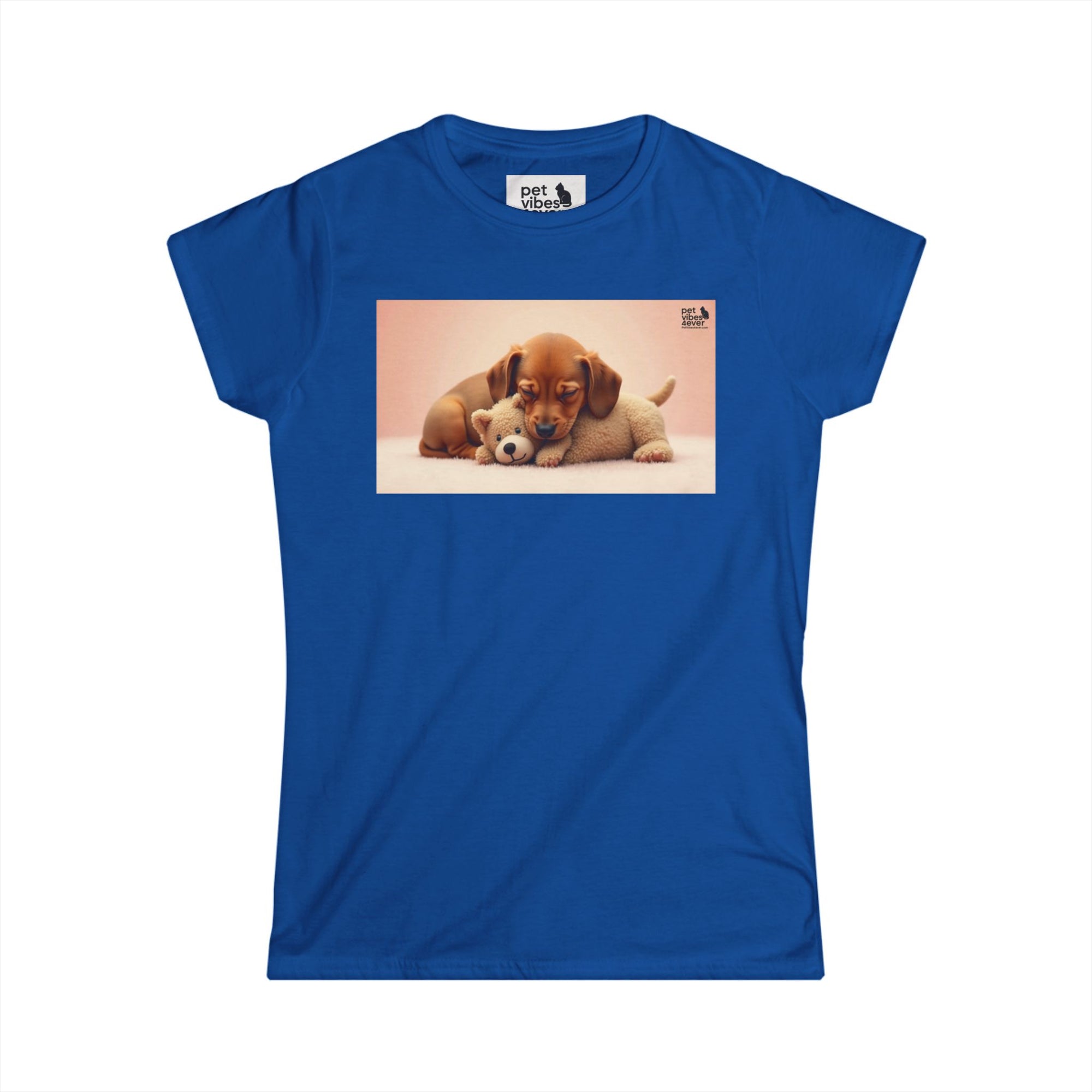 Adorable Puppy Love Women's Softstyle Tee, Cute Pet T-Shirt, Dog Lover Gift, Animal Lover Shirt, Perfect for Casual Wear