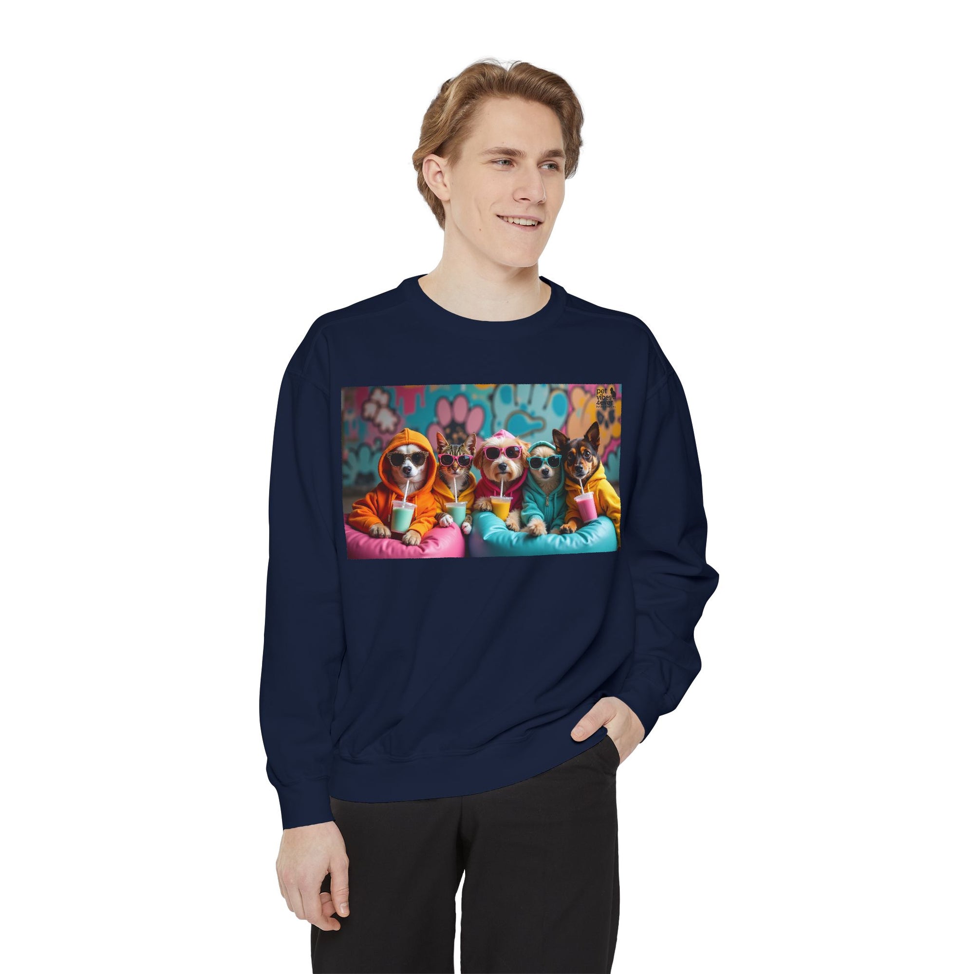 Colorful Dog Lovers Unisex Sweatshirt, Cozy Apparel for Pet Owners, Gift for Dog Lovers, Cute Animal Sweatshirt, Fun Casual Wear