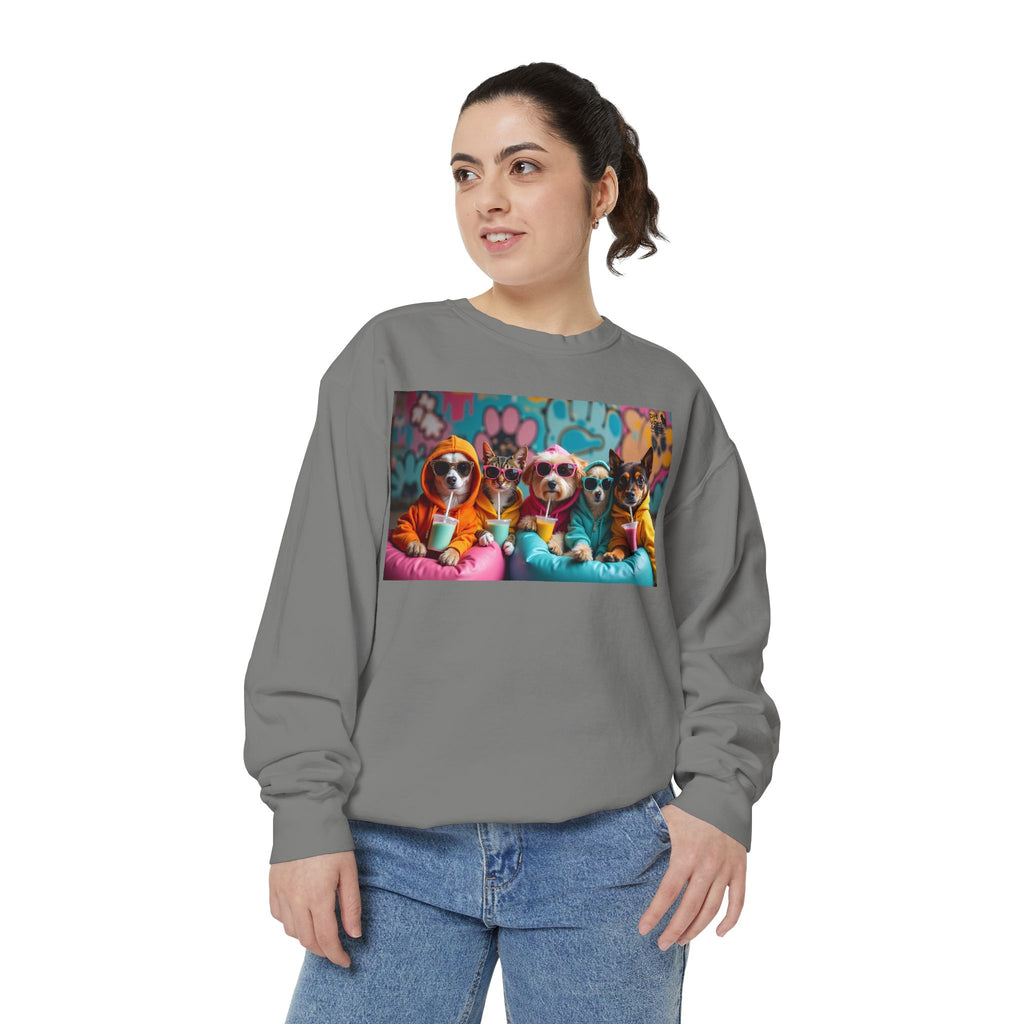Colorful Dog Lovers Unisex Sweatshirt, Cozy Apparel for Pet Owners, Gift for Dog Lovers, Cute Animal Sweatshirt, Fun Casual Wear