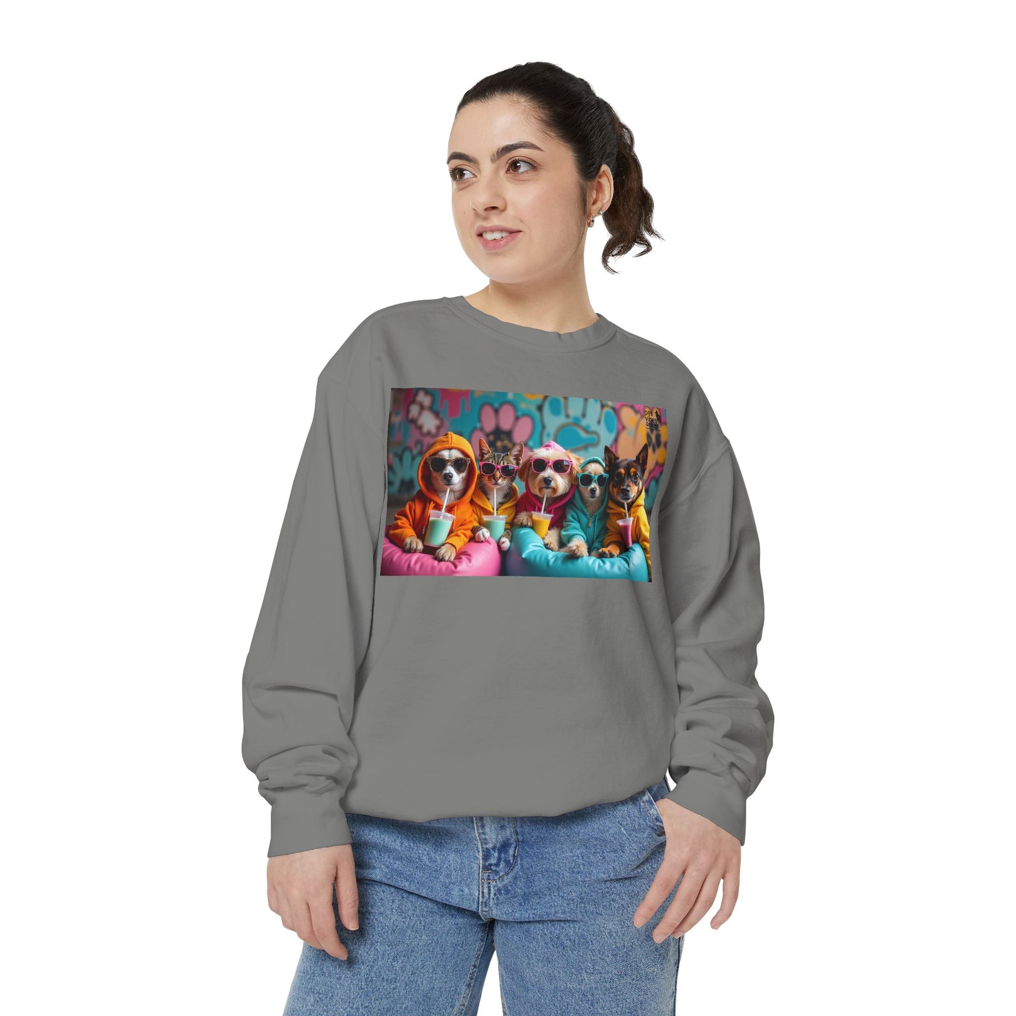 Colorful Dog Lovers Unisex Sweatshirt, Cozy Apparel for Pet Owners, Gift for Dog Lovers, Cute Animal Sweatshirt, Fun Casual Wear