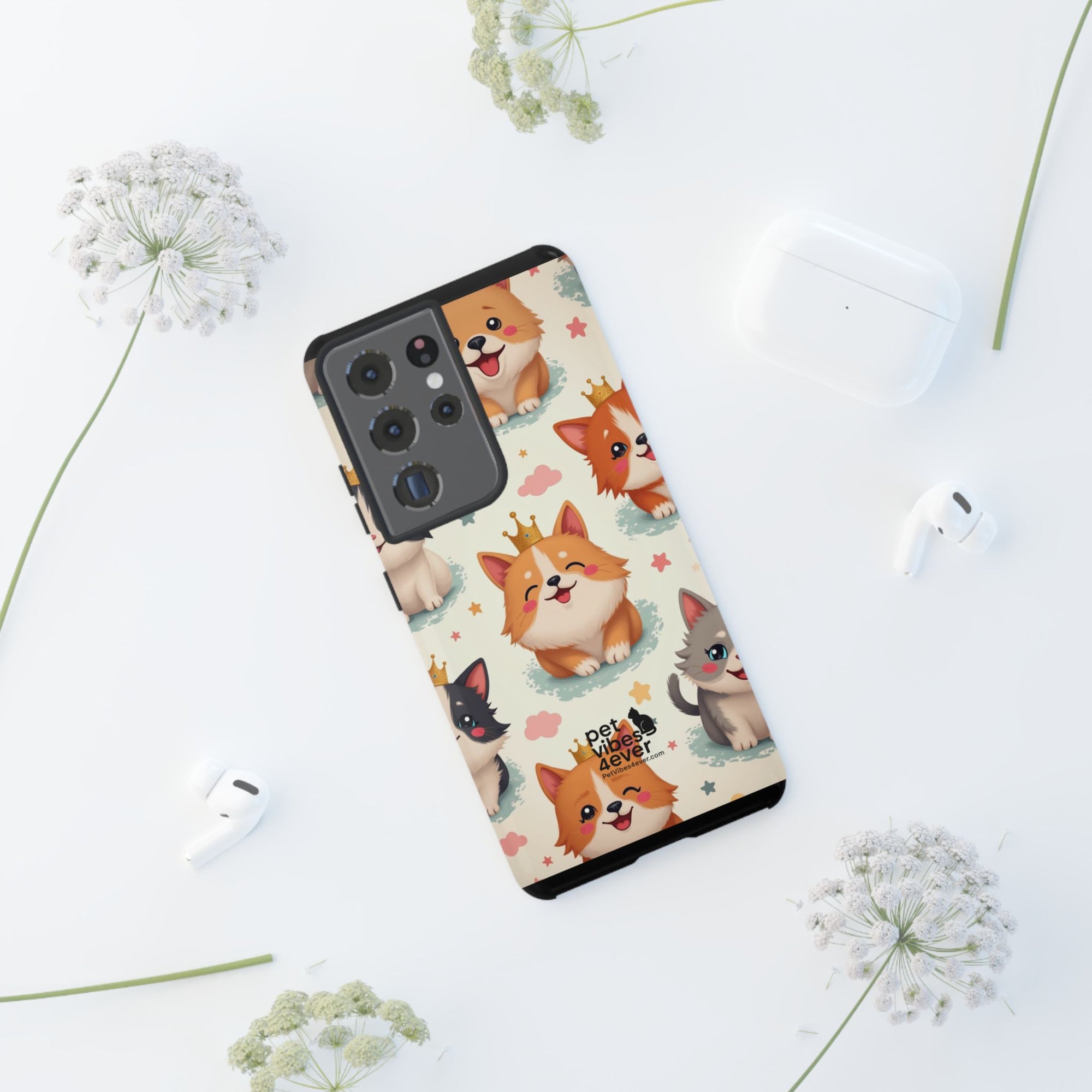 Cute Pet Phone Case, Animal Lover Gift, Dog Cat Lover Accessory, Phone Cover for Pet Parents, Birthday Gift for Pet Owners