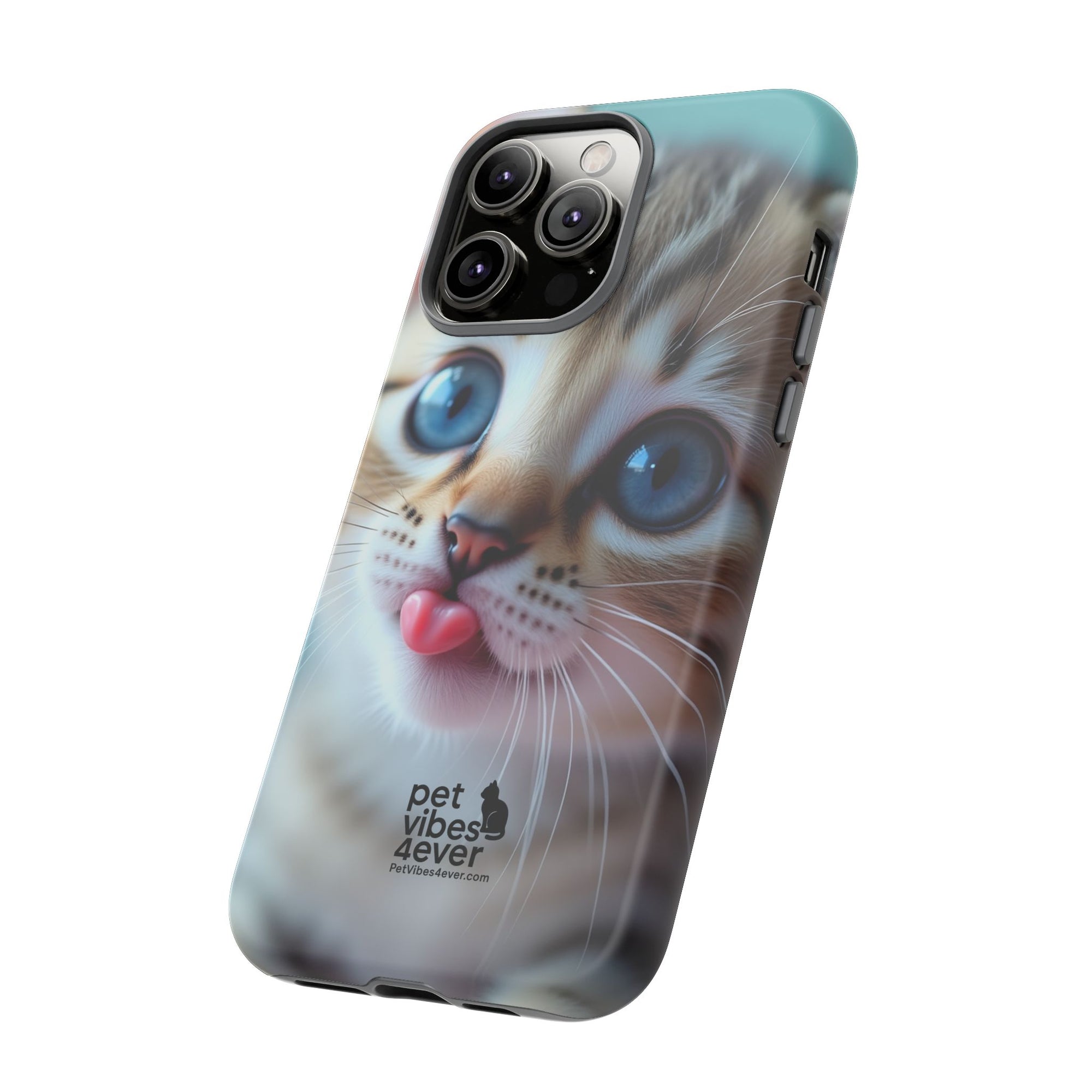 Cute Cat Phone Case, Pet Lover Gift, Funny Animal Protector, Cute Tech Accessories, Cat Mom Gift