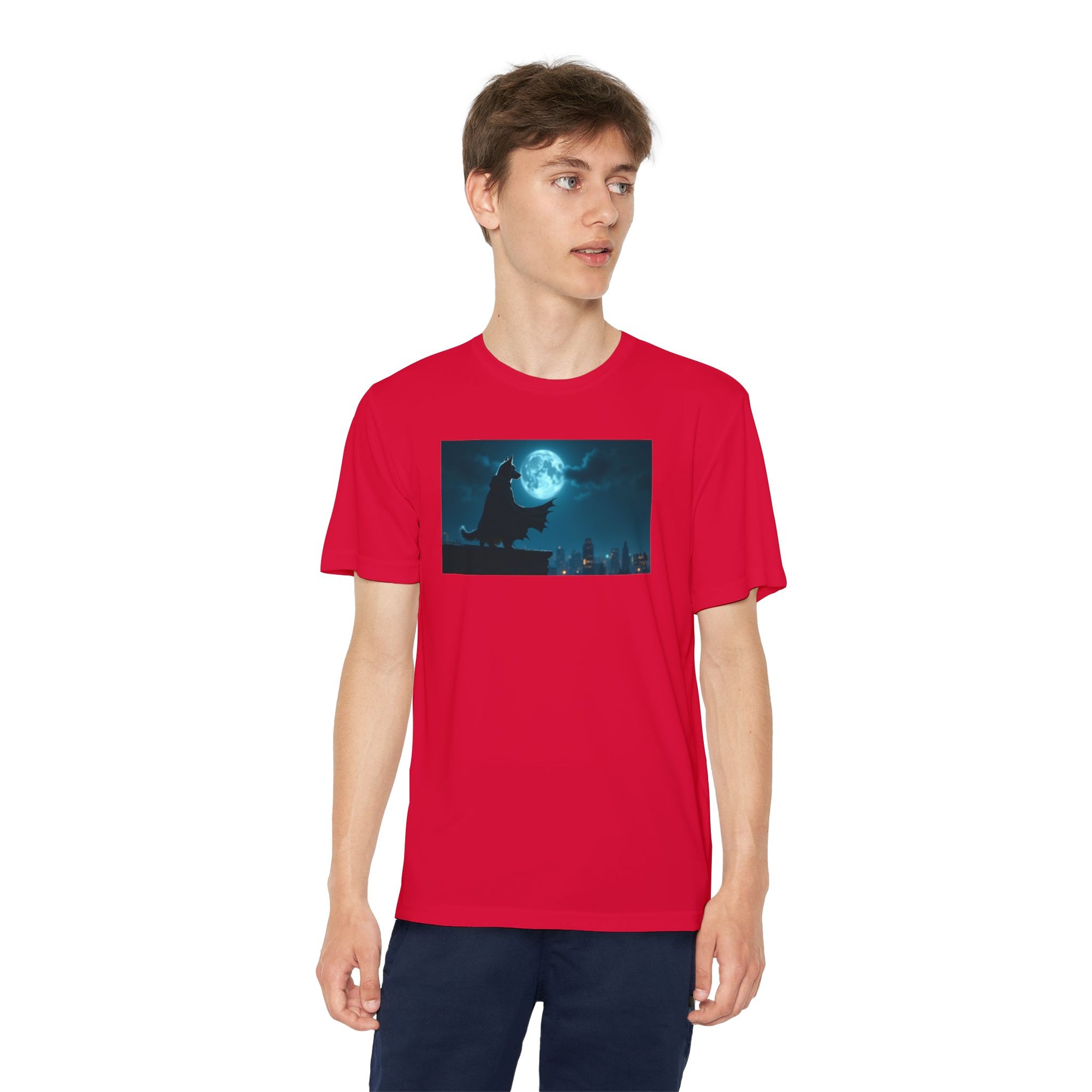 Youth Competitor Tee with Bold Eclipse Design, Perfect for Sports Events, Birthdays, Fun Outings, Team Spirit, Unique Gift Idea