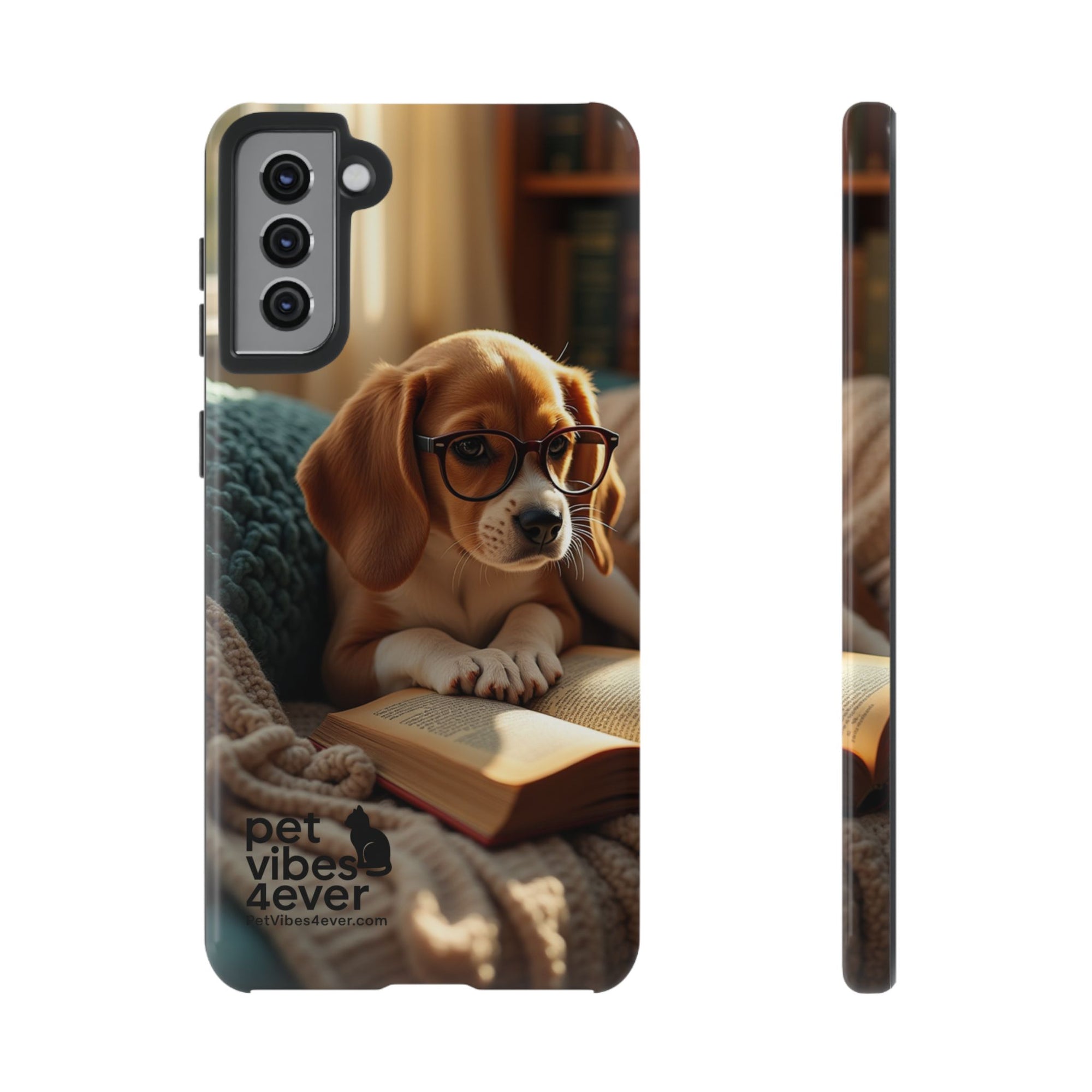 Dog-Themed Phone Case with "Pet Vibes Forever" Design, Cute Dog Accessories, Pet Lover Gift, Phone Cover, Animal Lover Decor