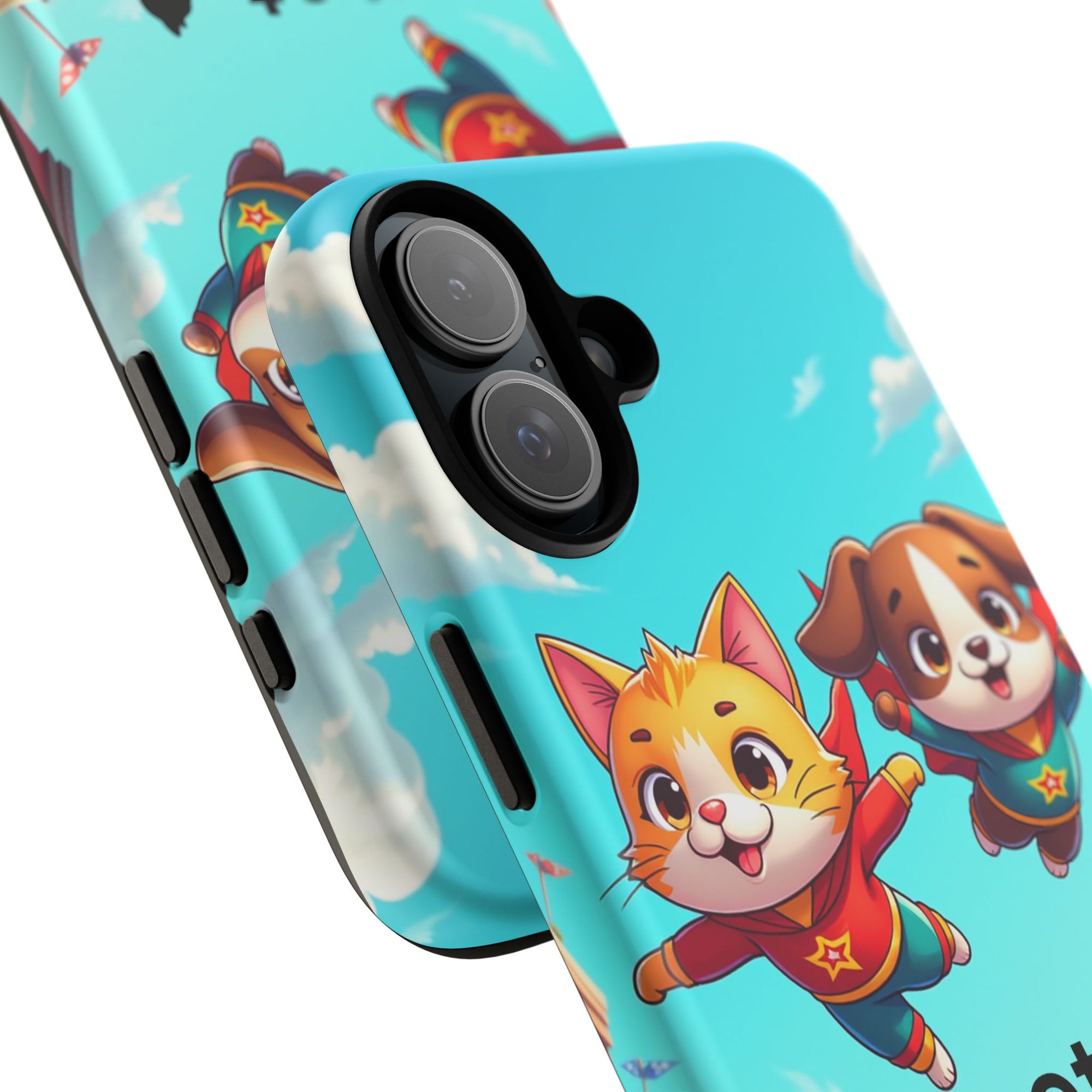 Pet Vibes Phone Case - Playful Cat and Dog Design, Animal Lover Gift, Cute Pet Accessory, Colorful Phone Cover, Fun Pet Gifts