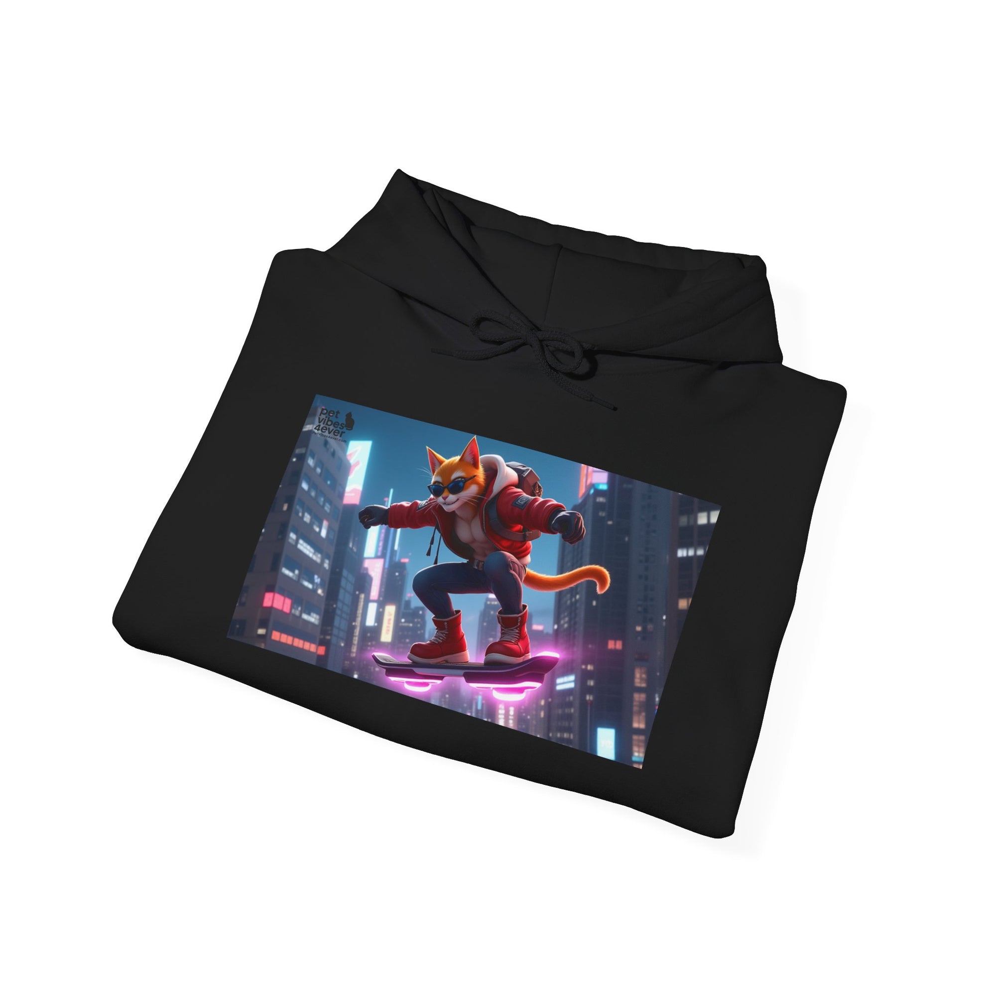 Urban Jungle Unisex Hoodie - Retro Neon Design, Streetwear Sweatshirt, Perfect for Teens, Gift for Video Game Lovers, Cozy Layering