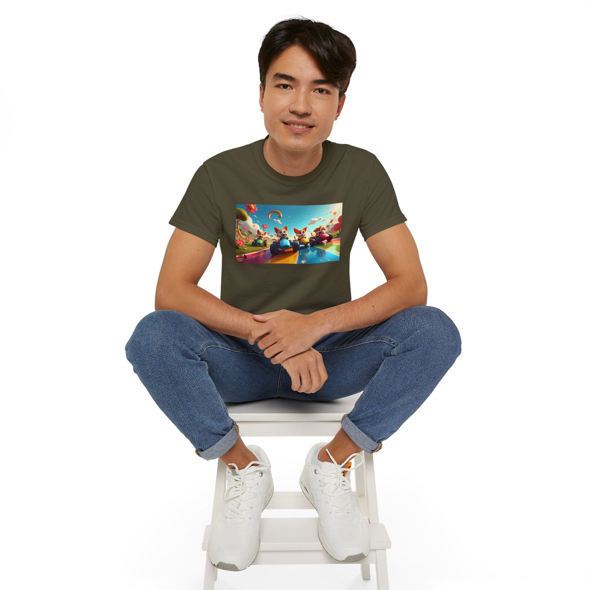 Colorful Fantasy Art Tee, Unisex Tee, Graphic T-Shirt, Fun Gift, Casual Wear, Summer Style, Festival Fashion