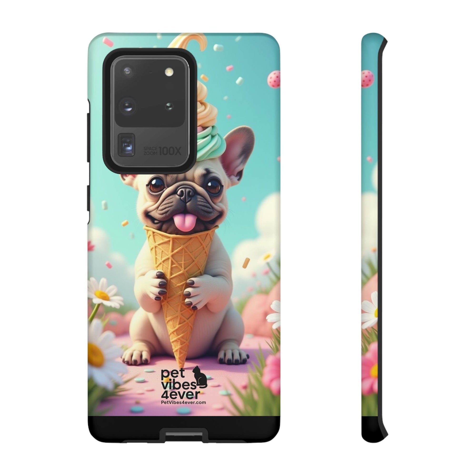 Cute Dog Phone Case, Pet Lover Gift, Tough iPhone/Android Cover, Dog Art, Fun Phone Accessory