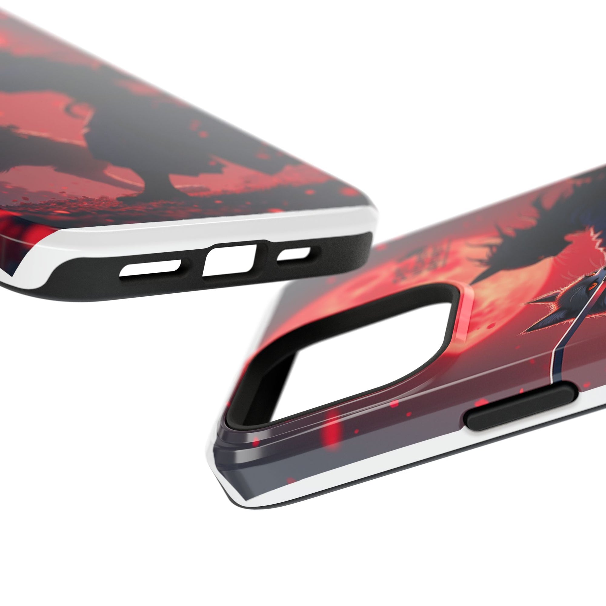 Samurai Cat Phone Case – Impact-Resistant, Pet Lovers, Cool Tech Accessories, Anime Aesthetic, Unique Gifts