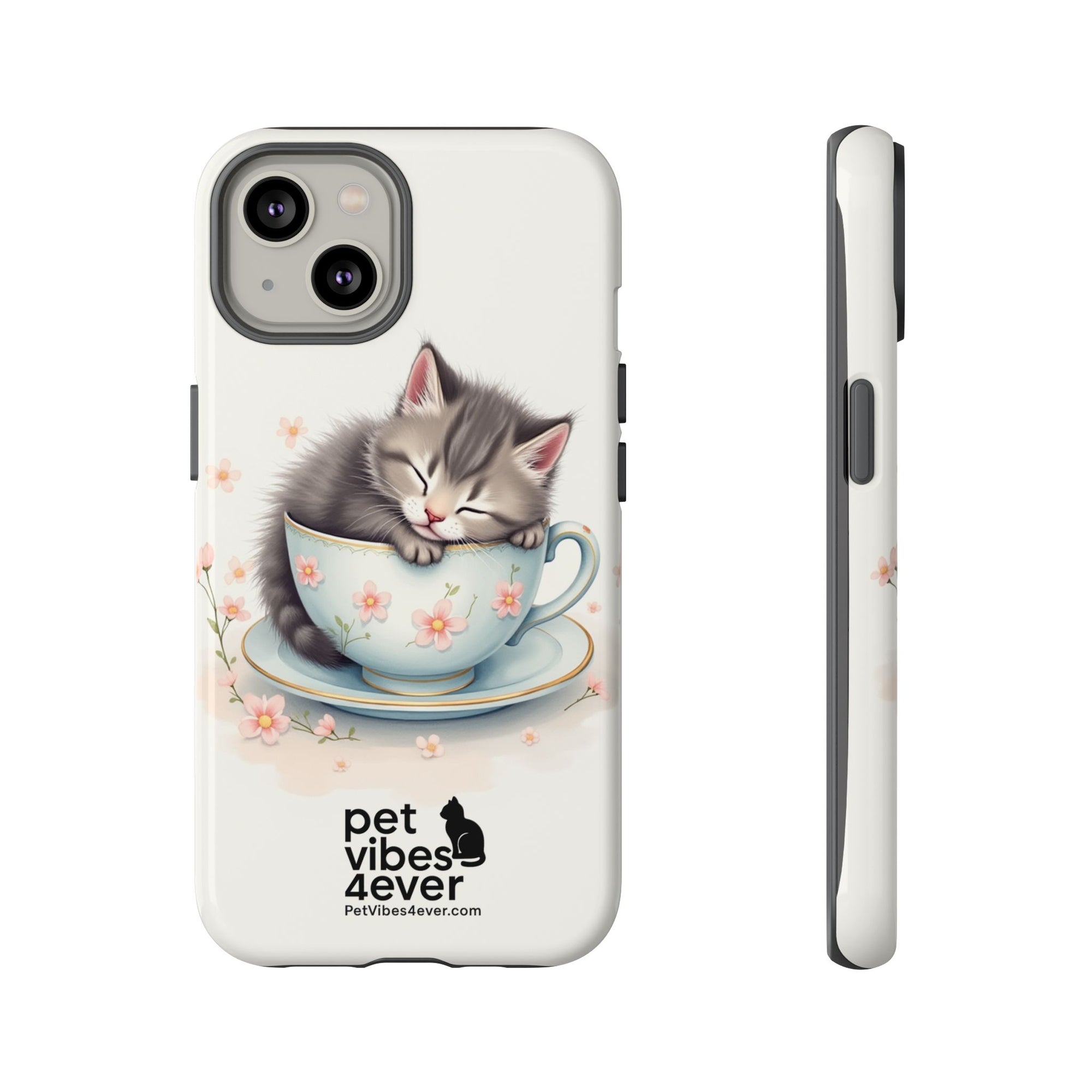 Cute Cat Phone Case - Tough Cases for Animal Lovers, Pet Gifts, Phone Accessories, Kitten Merchandise, Cute Cat Decor