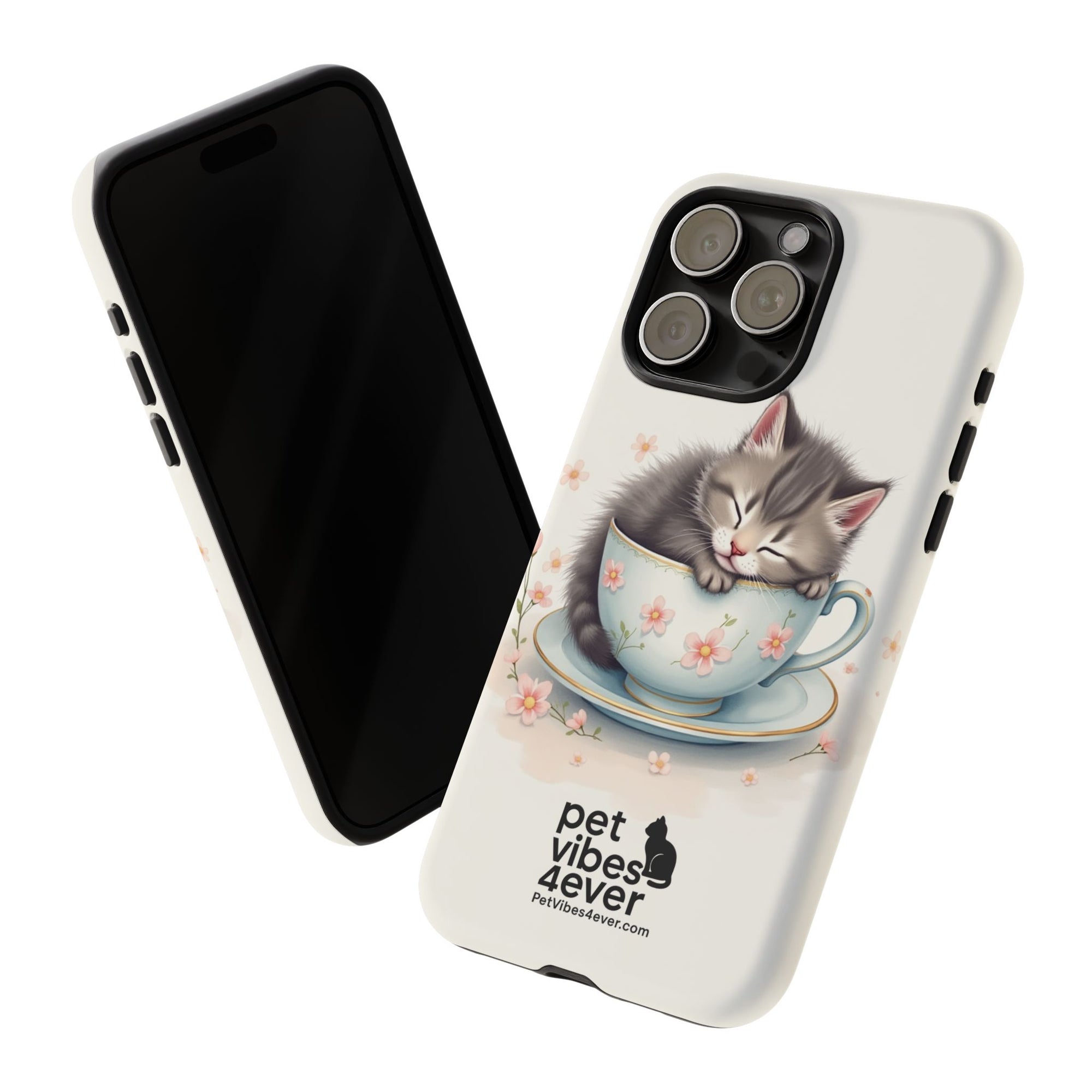 Cute Cat Phone Case - Tough Cases for Animal Lovers, Pet Gifts, Phone Accessories, Kitten Merchandise, Cute Cat Decor