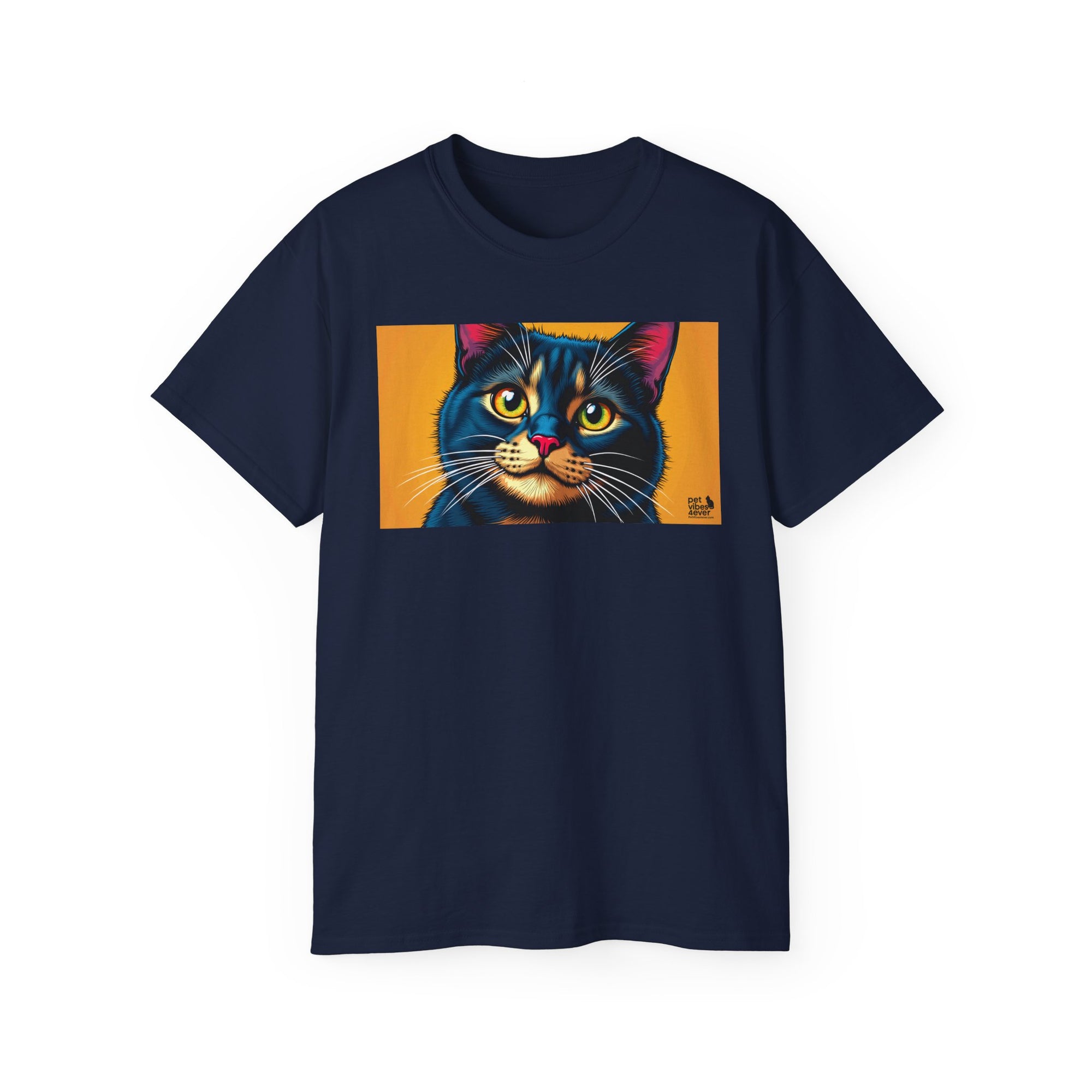 Whimsical Cat Art Tee, Funny Cat Lover Shirt, Gift for Cat Owners, Unique Pet Theme Apparel, Cozy Everyday Wear, Birthday Gift