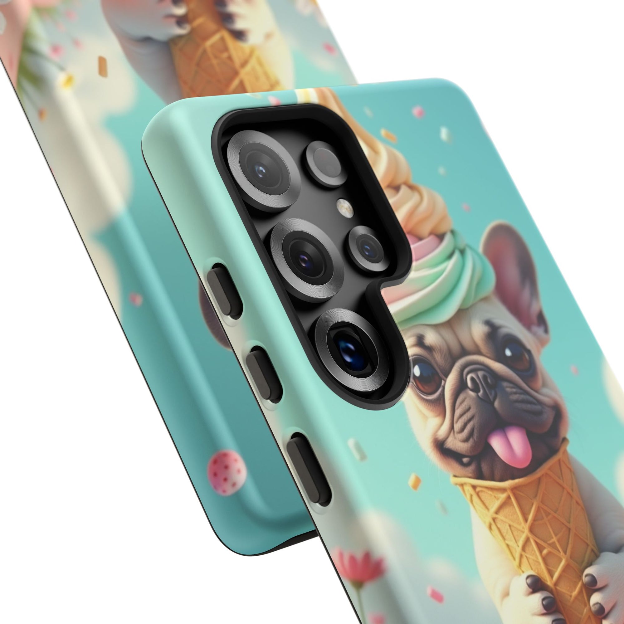 Cute Dog Phone Case, Pet Lover Gift, Tough iPhone/Android Cover, Dog Art, Fun Phone Accessory