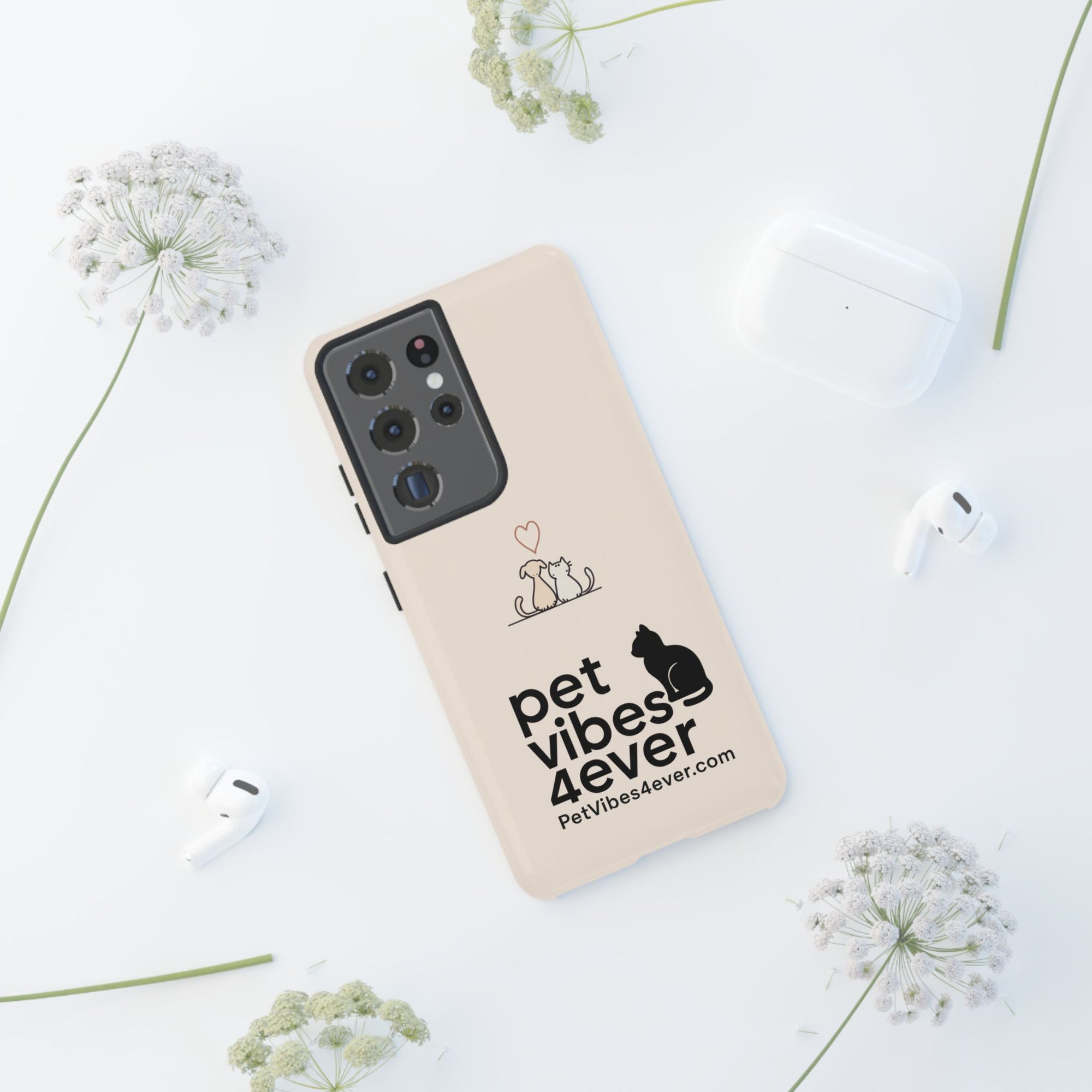 Cute Cat Phone Case - Pet Lovers Gift, Tough Cases, Customizable, Animal Lover, Cat Mom/Dad, Funny Cat Merchandise