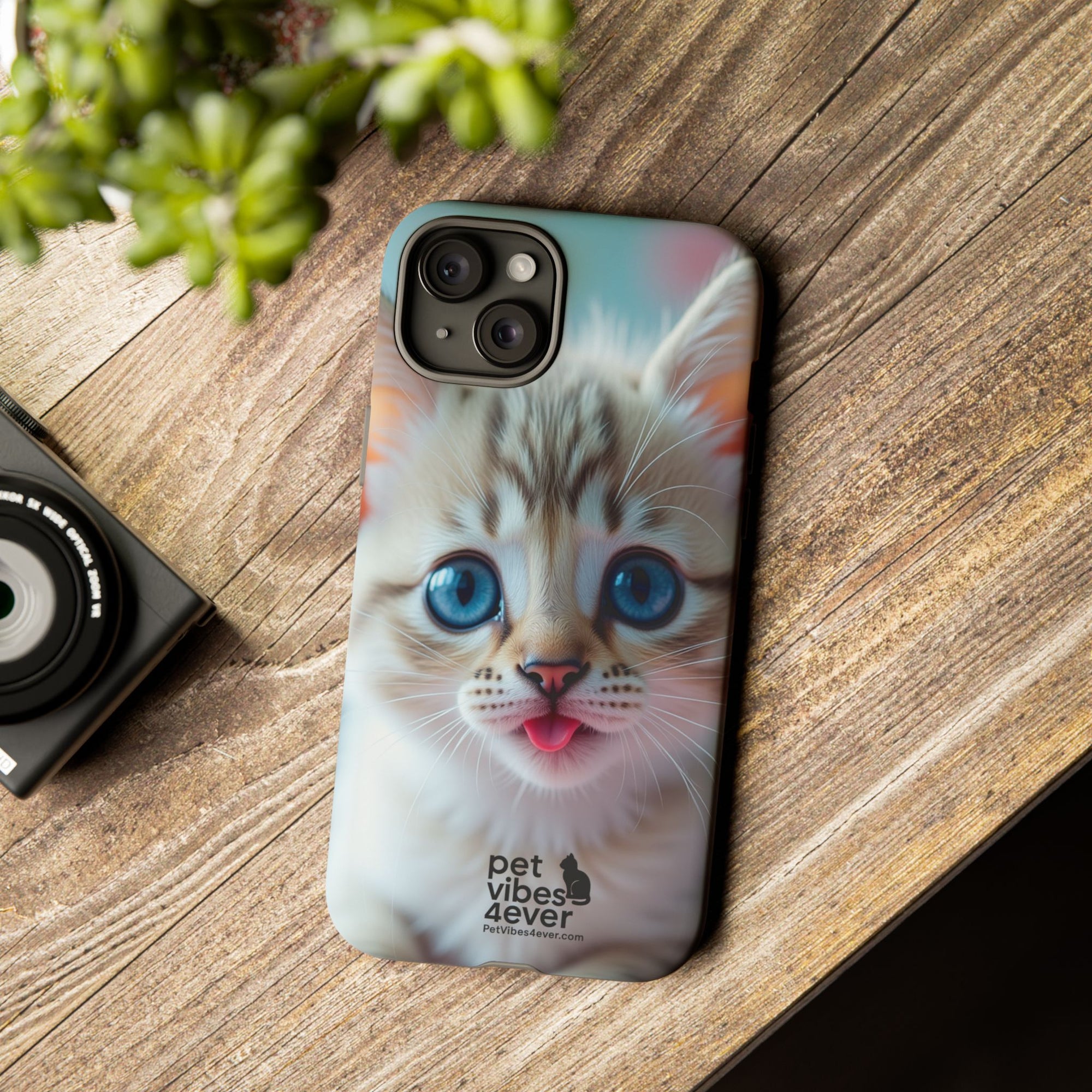 Cute Cat Phone Case, Pet Lover Gift, Unique Phone Cover, Animal Design Accessory, Fun Pet Vibes, Kitty Protection Shell