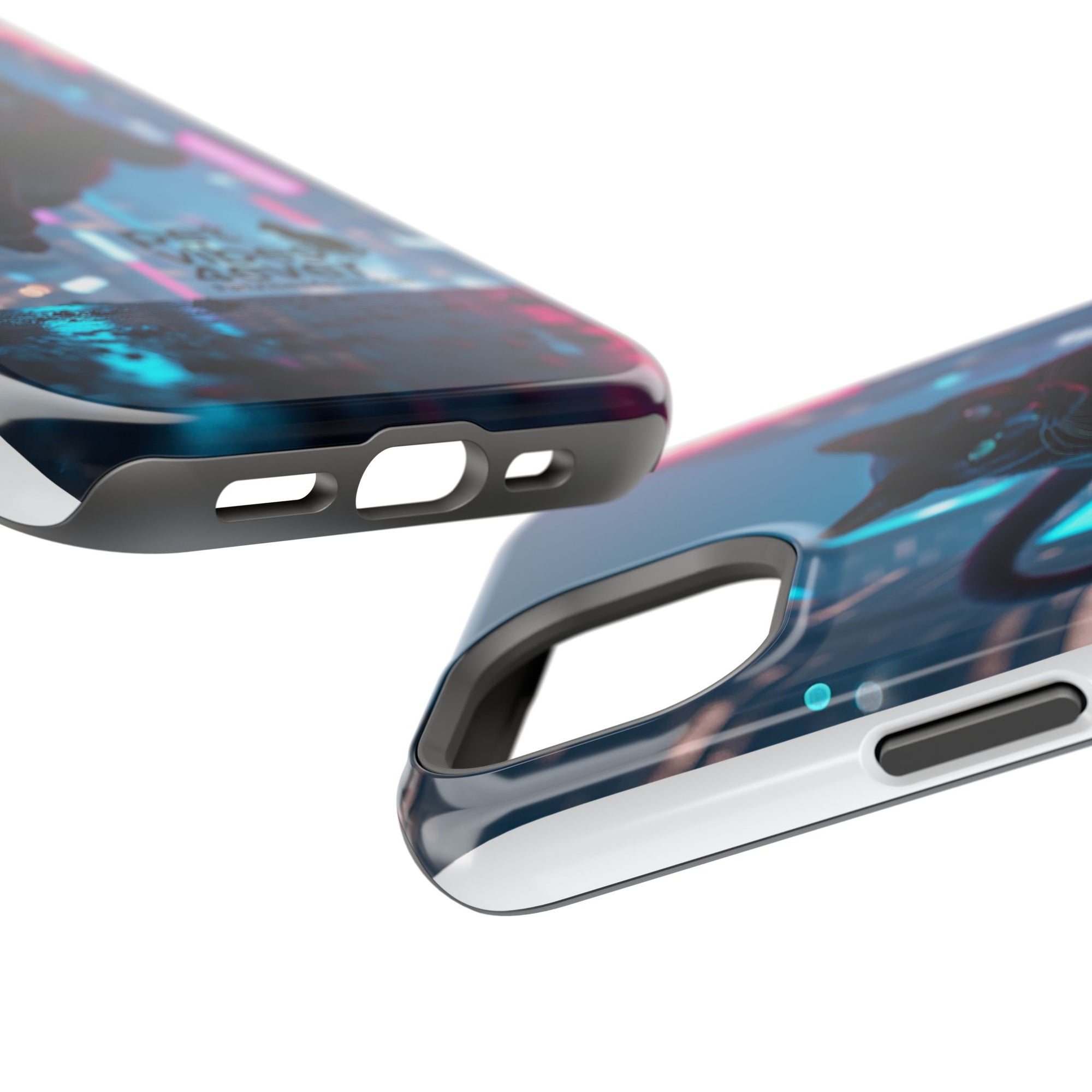 Cat-Themed Phone Case with Pet Vibes Design, Impact-Resistant Phone Case, Gift for Cat Lovers, Cute Pet Merchandise, Stylish Phone Accessory
