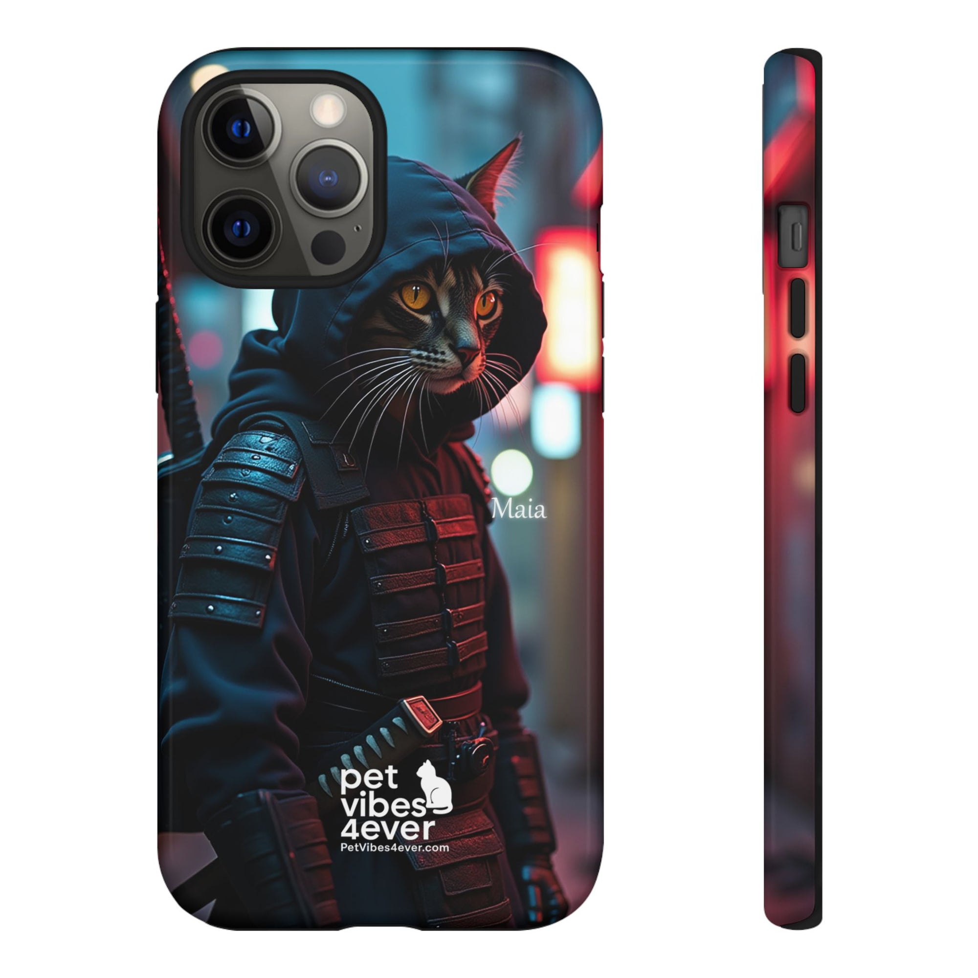Tough Cases: Cool Cat Phone Case with 'Pet Vibes 4ever', Perfect for Cat Lovers, Unique Gift for Pet Enthusiasts, Fun Phone Accessory, [...]
