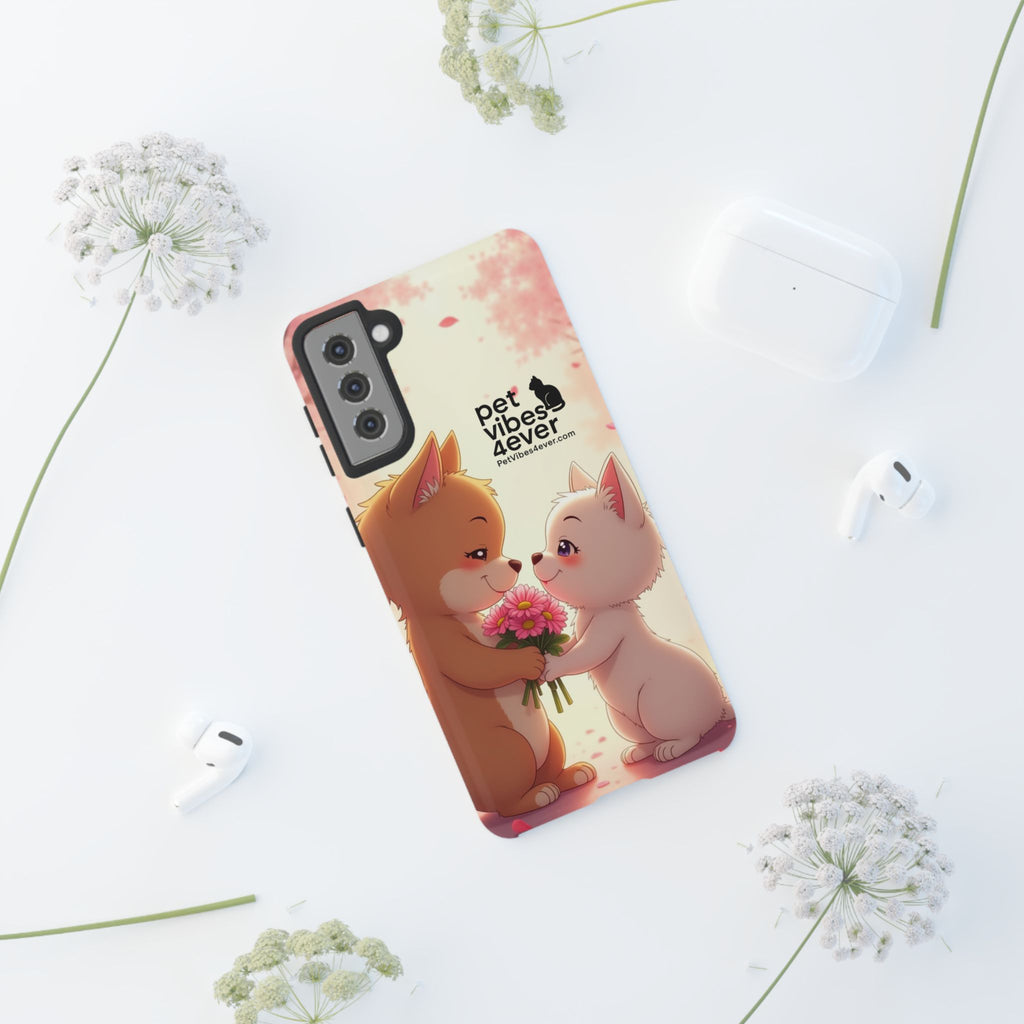 Cute Pet Themed Phone Case, Animal Lovers Gift, Valentine's Day, Cute Phone Cover, Pet Vibes Forever