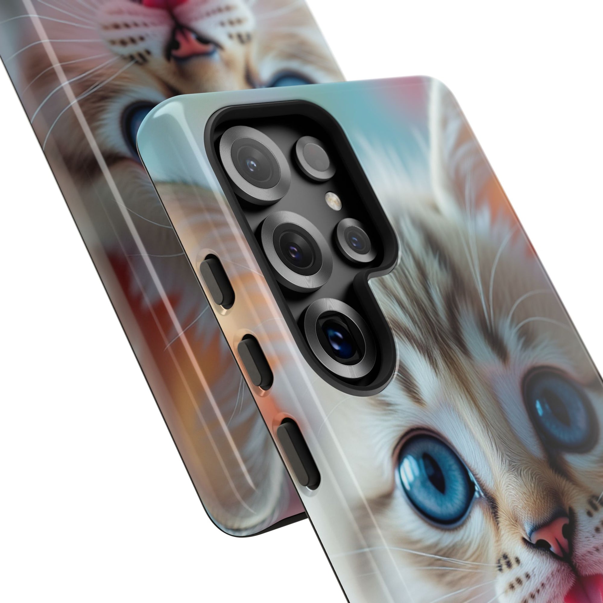 Cute Cat Phone Case with Pet Vibes, Perfect Gift for Cat Lovers, Fun Tech Accessories for Birthdays, Animal Lovers, Kawaii Style