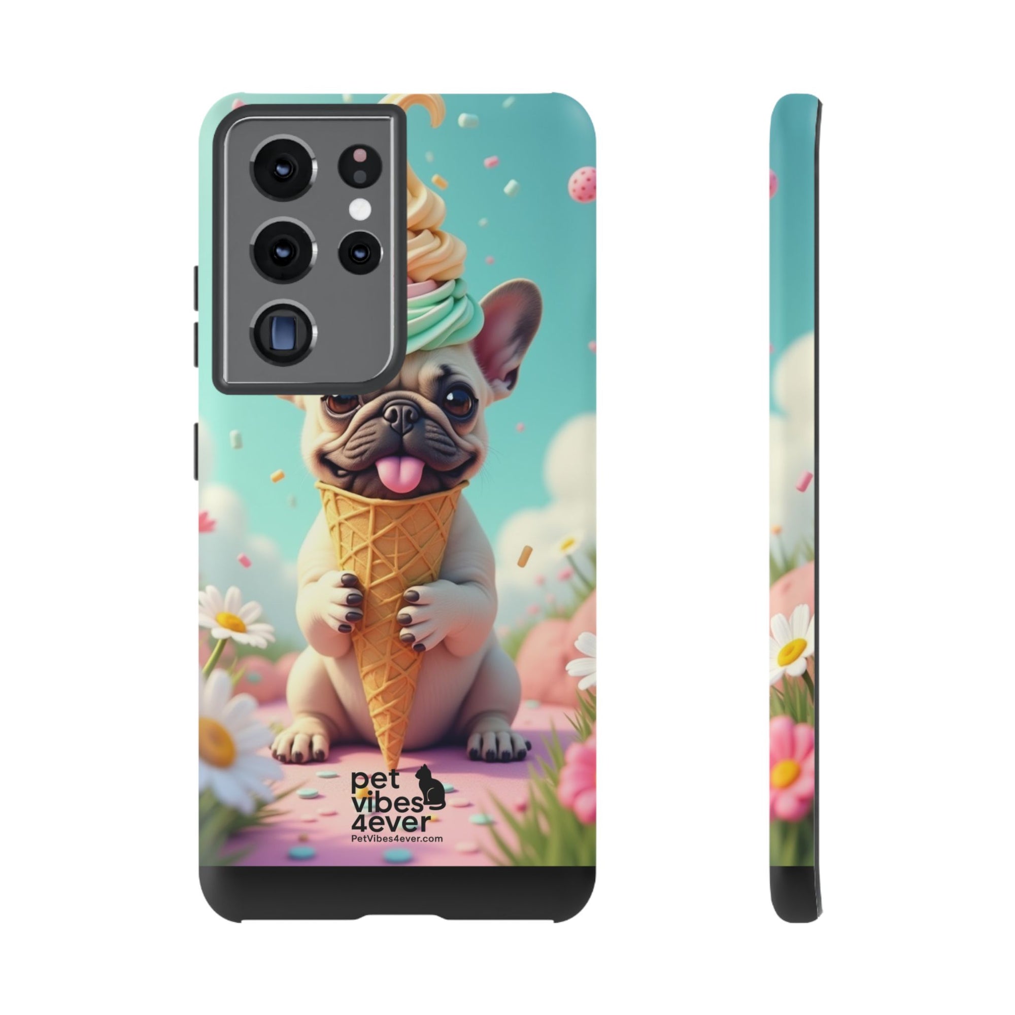 Cute Dog Phone Case, Pet Lover Gift, Tough iPhone/Android Cover, Dog Art, Fun Phone Accessory