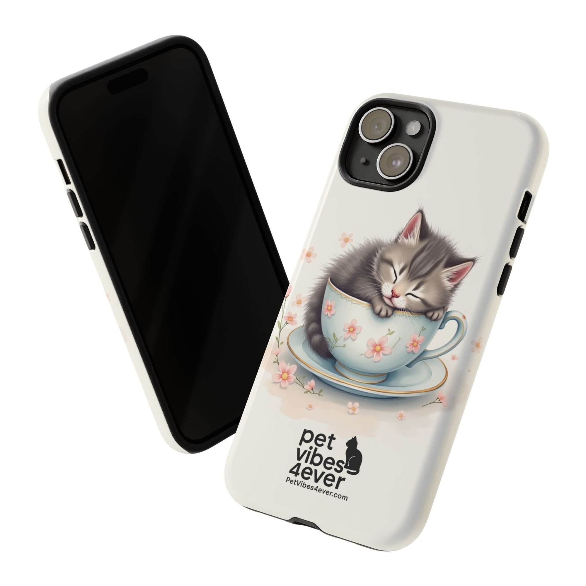 Cute Cat Phone Case - Tough Cases for Animal Lovers, Pet Gifts, Phone Accessories, Kitten Merchandise, Cute Cat Decor