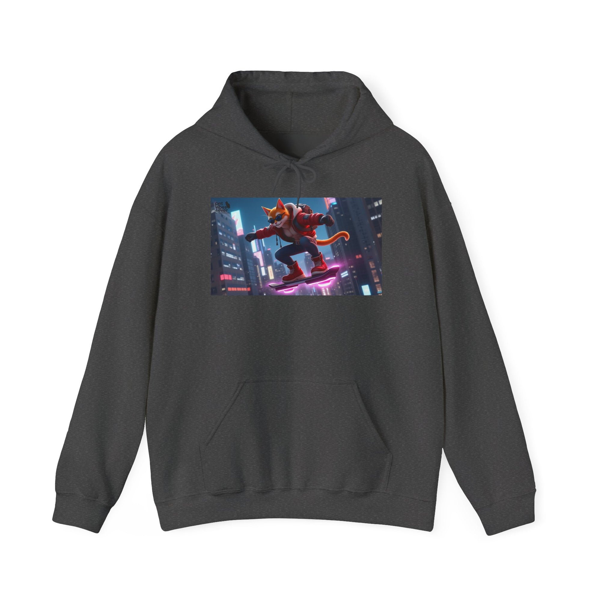 Urban Jungle Unisex Hoodie - Retro Neon Design, Streetwear Sweatshirt, Perfect for Teens, Gift for Video Game Lovers, Cozy Layering