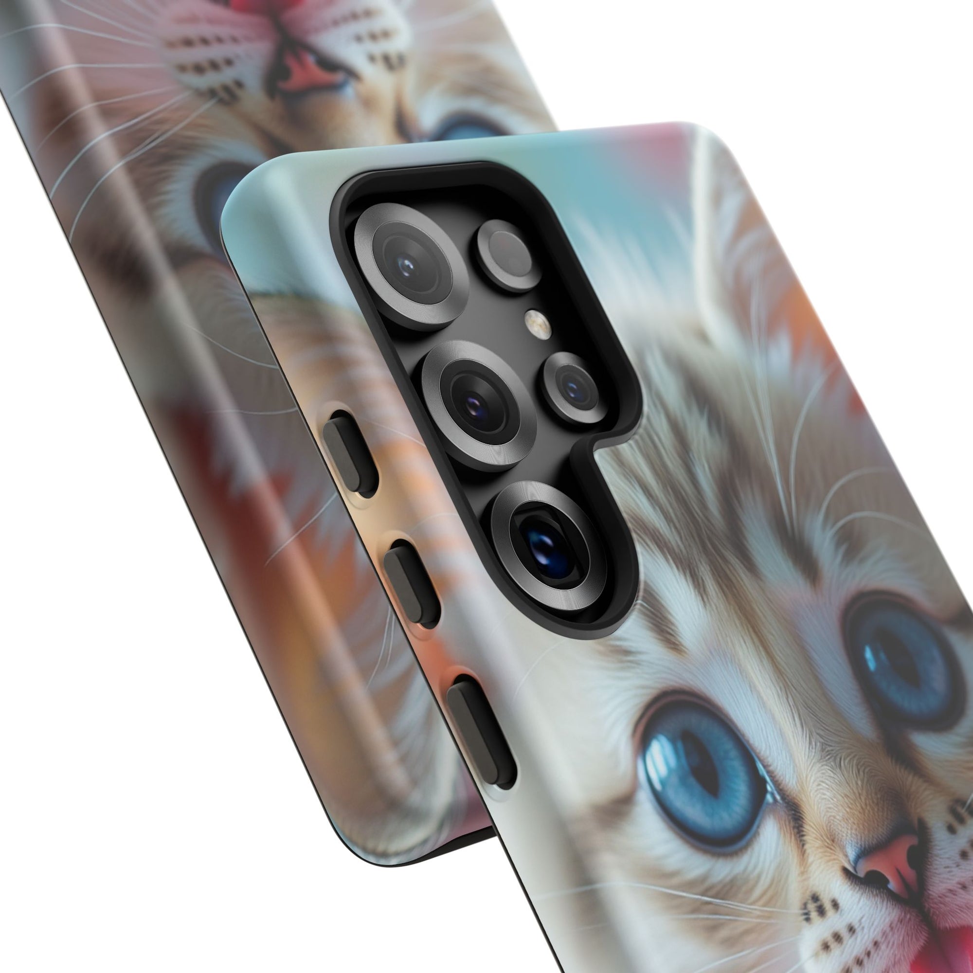 Cute Cat Phone Case with Pet Vibes, Perfect Gift for Cat Lovers, Fun Tech Accessories for Birthdays, Animal Lovers, Kawaii Style