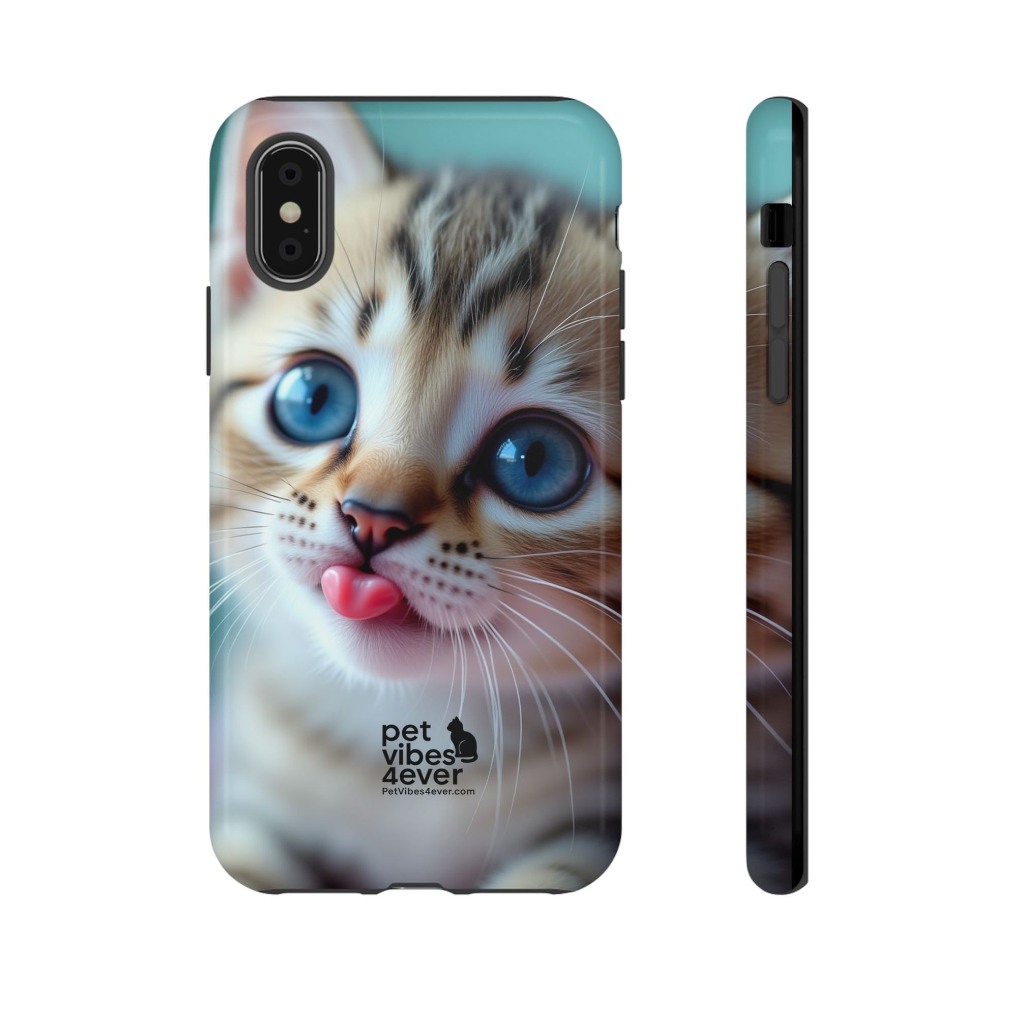 Cute Cat Phone Case, Pet Lover Gift, Funny Animal Protector, Cute Tech Accessories, Cat Mom Gift