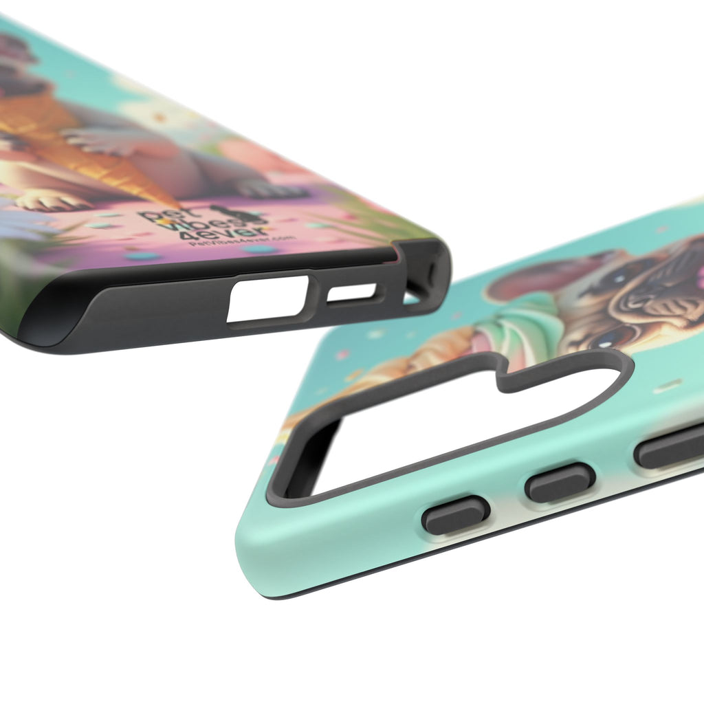 Cute Dog Phone Case, Pet Lover Gift, Tough iPhone/Android Cover, Dog Art, Fun Phone Accessory