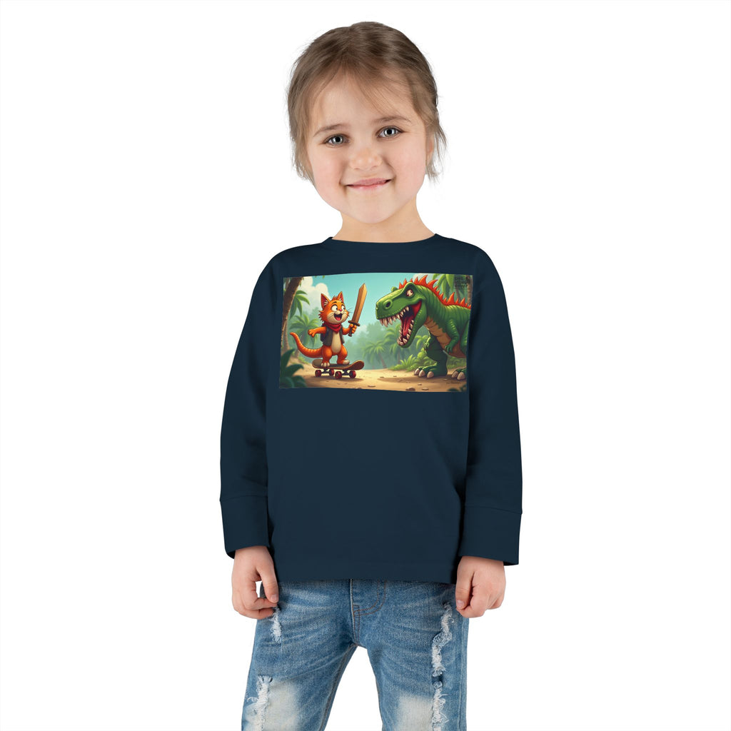 Whimsical Dinosaur Adventure Toddler Long Sleeve Tee - Perfect for Playdates, Birthdays, Family Outings, and Everyday Fun, Kids' [...]