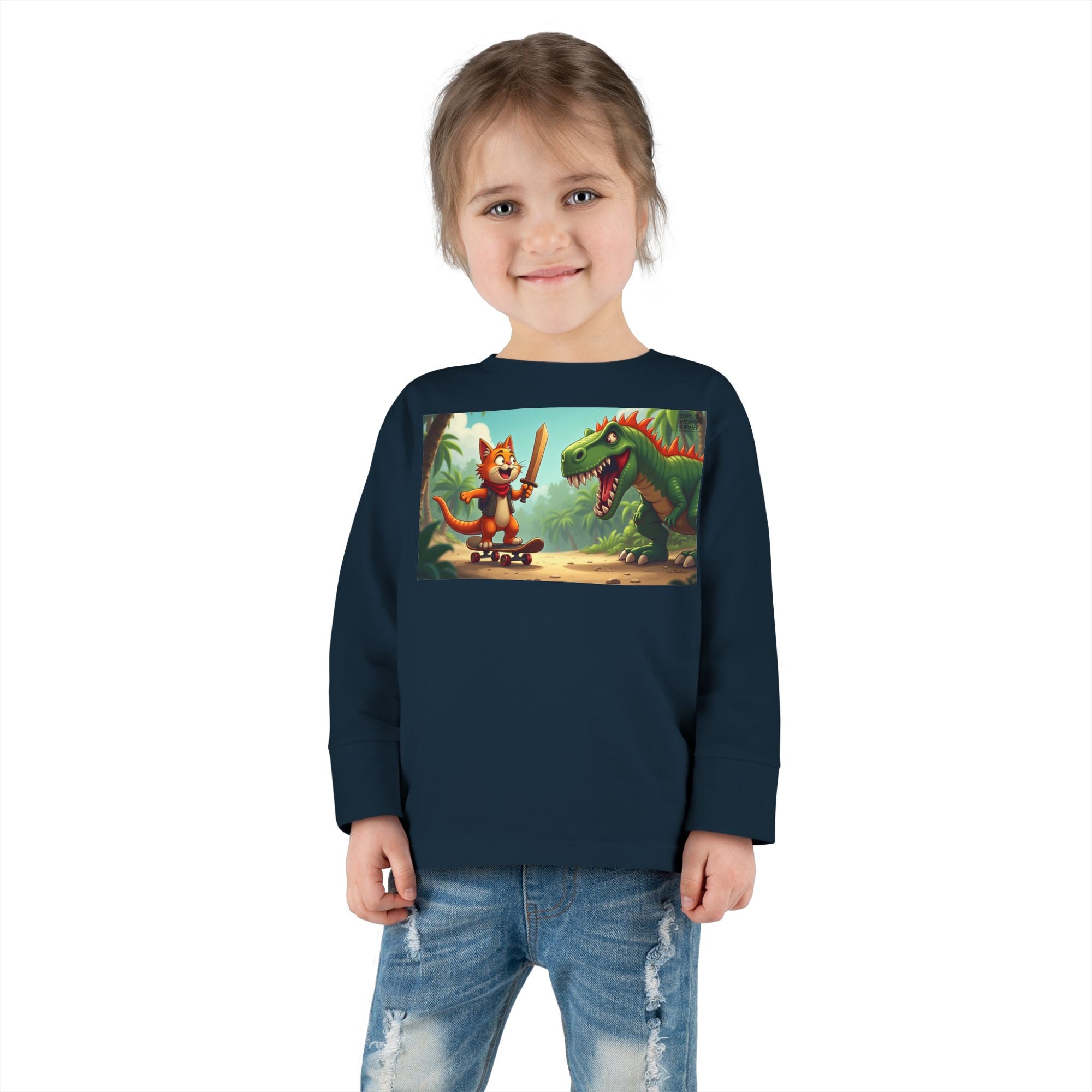 Whimsical Dinosaur Adventure Toddler Long Sleeve Tee - Perfect for Playdates, Birthdays, Family Outings, and Everyday Fun, Kids' [...]