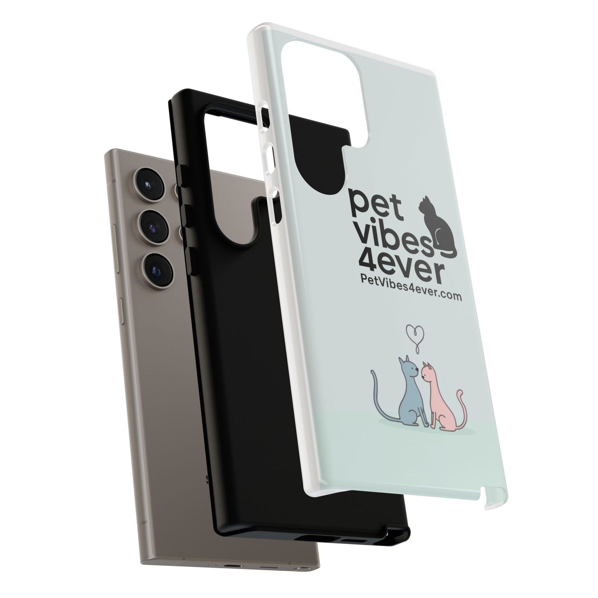 Cute Cat Phone Case, Colorful Tough Case for Pet Lovers, Cat-Themed Accessory, Gift for Animal Lovers, Mobile Phone Protection