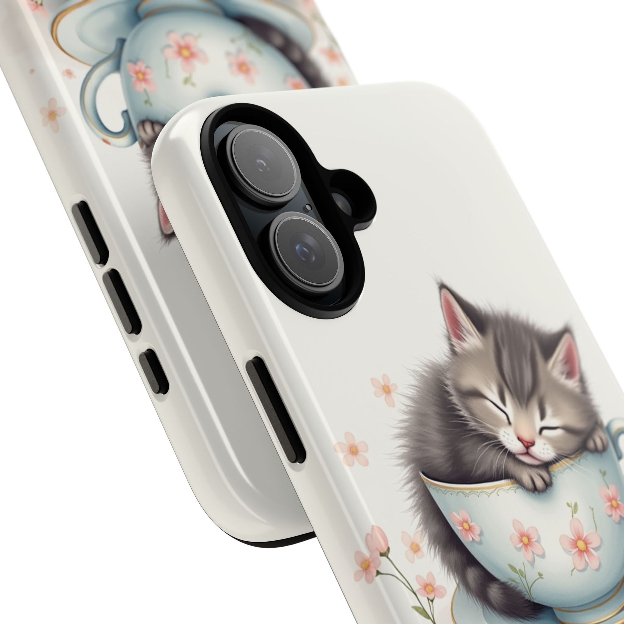 Cute Cat Phone Case - Tough Cases for Animal Lovers, Pet Gifts, Phone Accessories, Kitten Merchandise, Cute Cat Decor