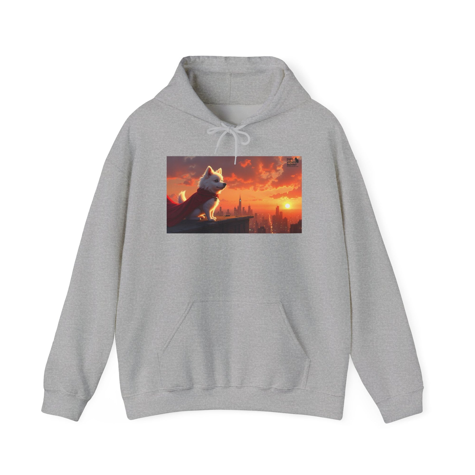 Sunset Paws Unisex Hoodie, Cozy Pet Lover Sweatshirt, Dog Lovers Gift, Cute Animal Apparel, Perfect for Fall and Winter