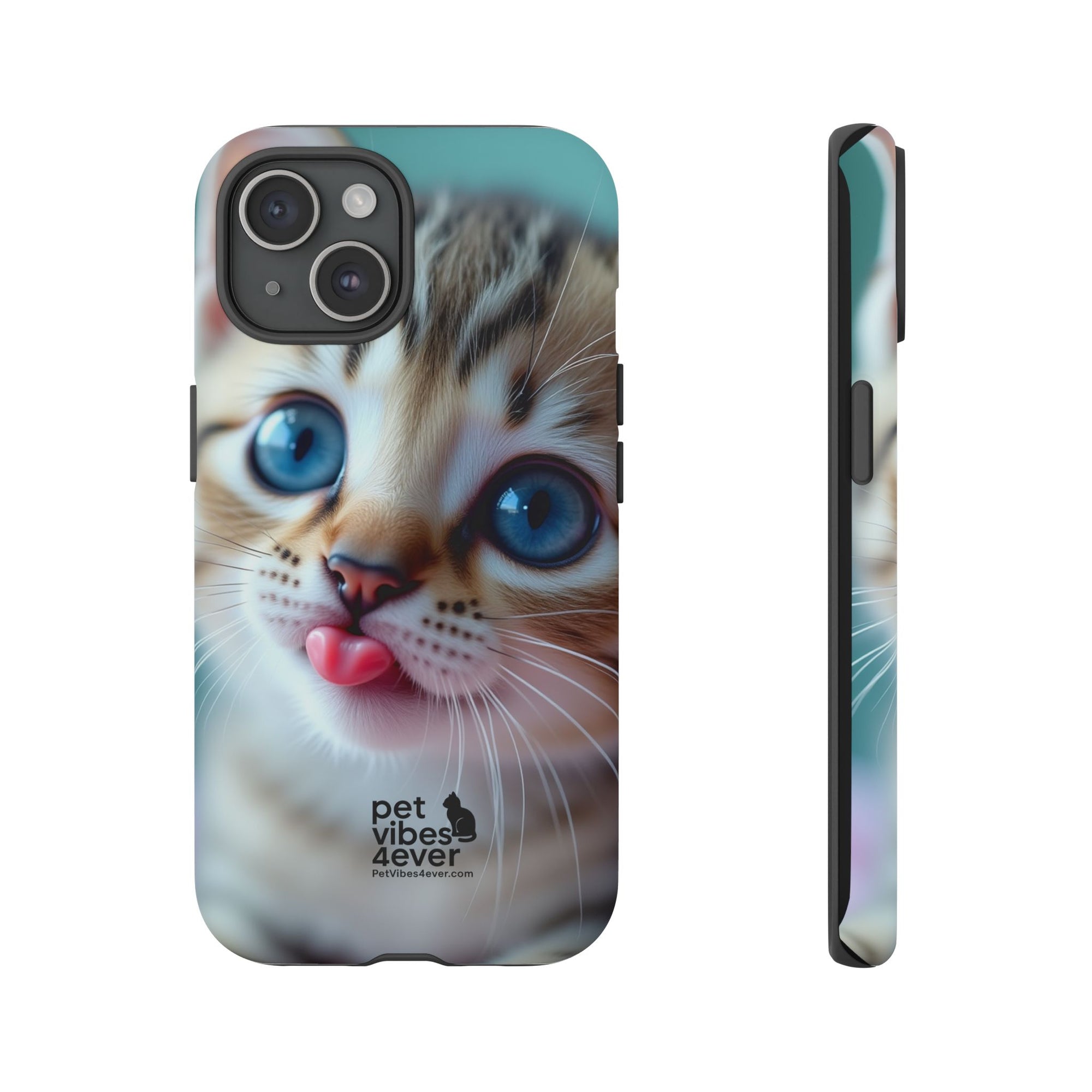 Cute Cat Phone Case, Pet Lover Gift, Funny Animal Protector, Cute Tech Accessories, Cat Mom Gift