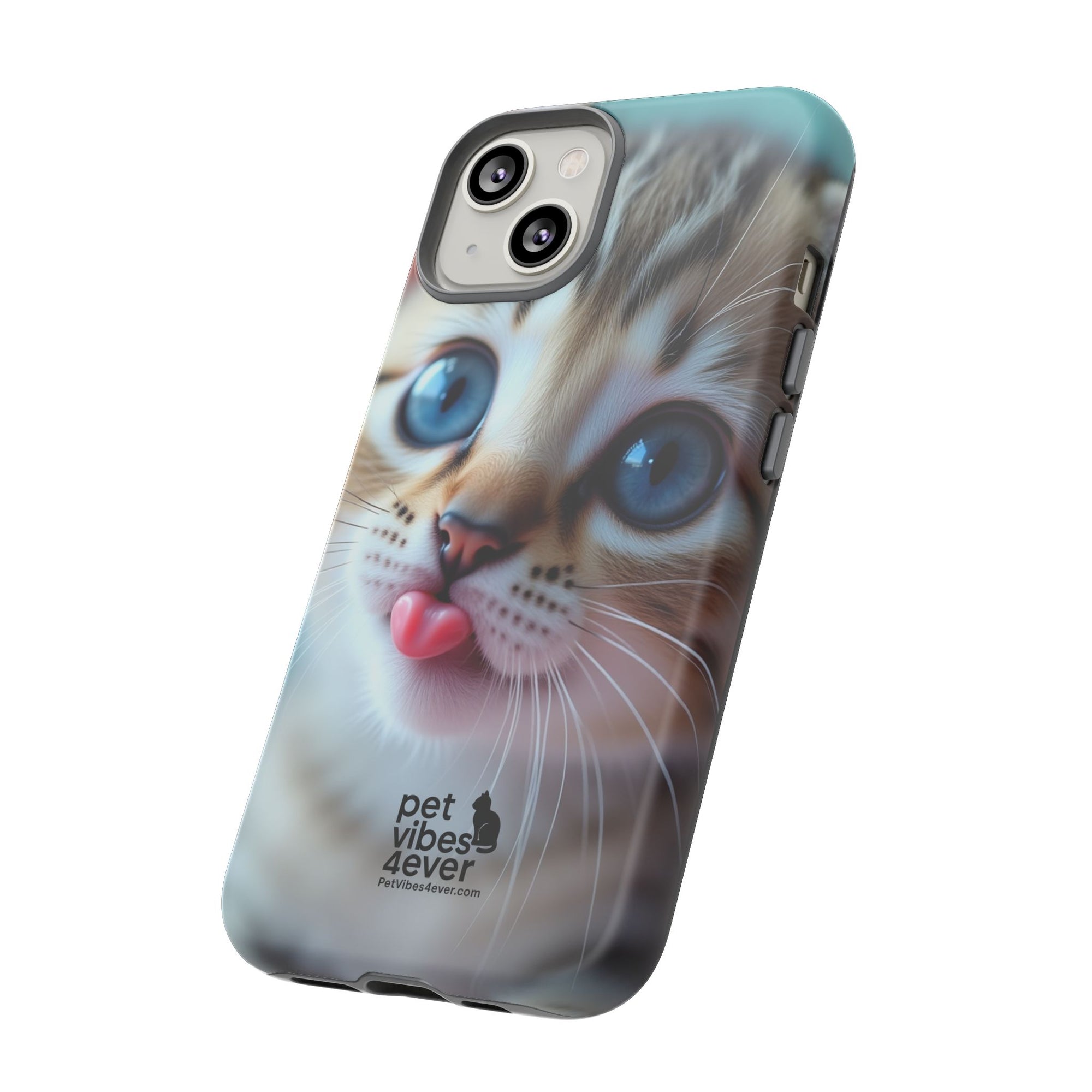 Cute Cat Phone Case, Pet Lover Gift, Funny Animal Protector, Cute Tech Accessories, Cat Mom Gift