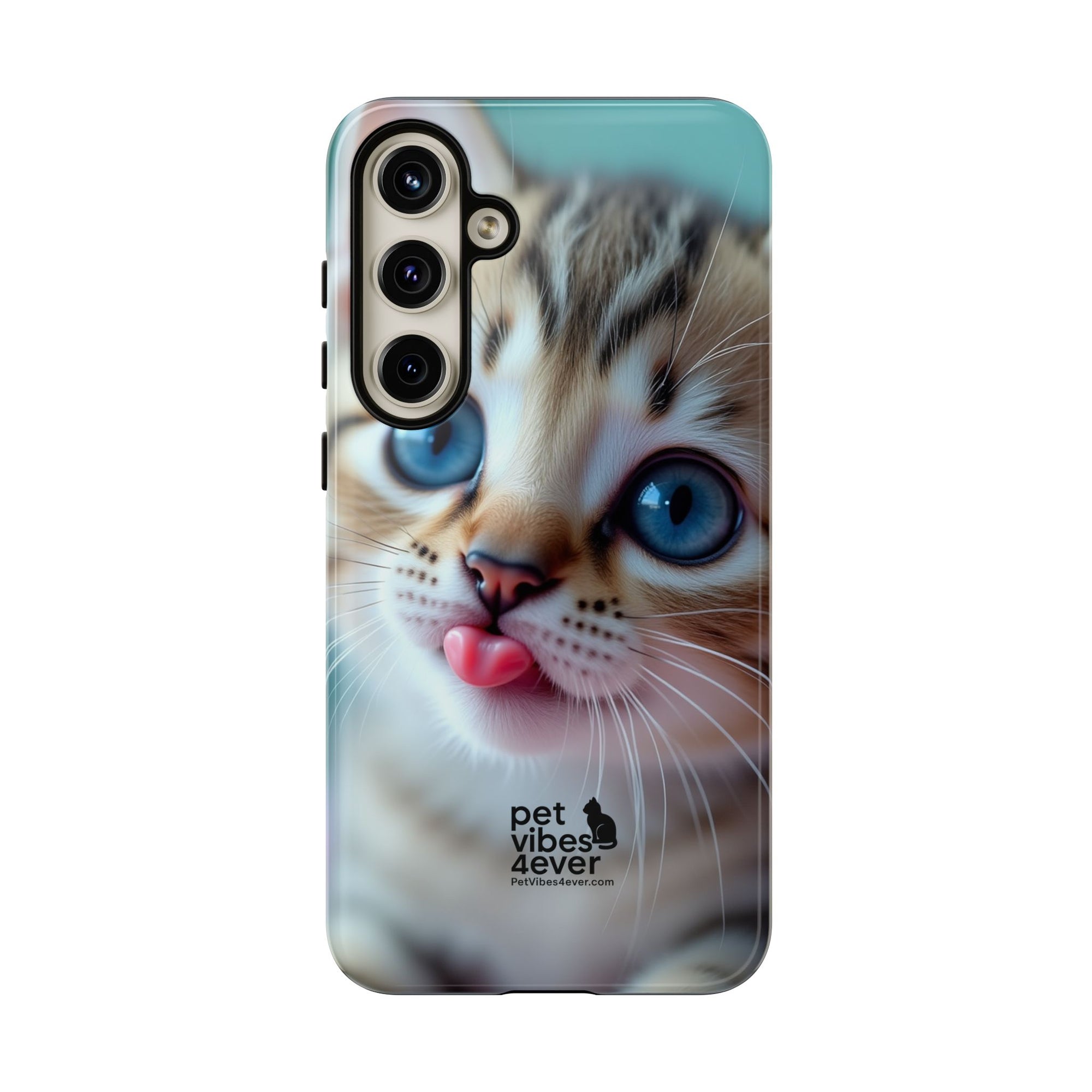Cute Cat Phone Case, Pet Lover Gift, Durable Phone Cover, Animal Print Case, Cute Kitten Accessory