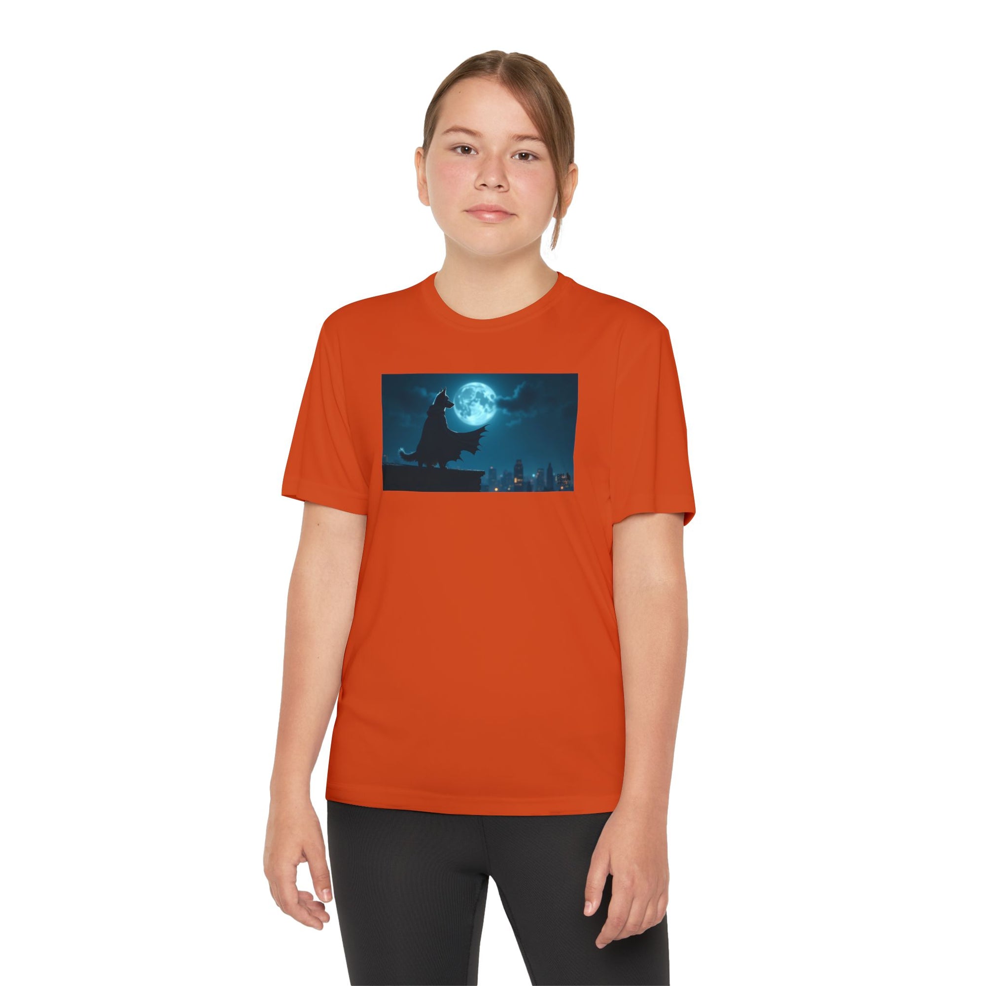 Youth Competitor Tee with Bold Eclipse Design, Perfect for Sports Events, Birthdays, Fun Outings, Team Spirit, Unique Gift Idea