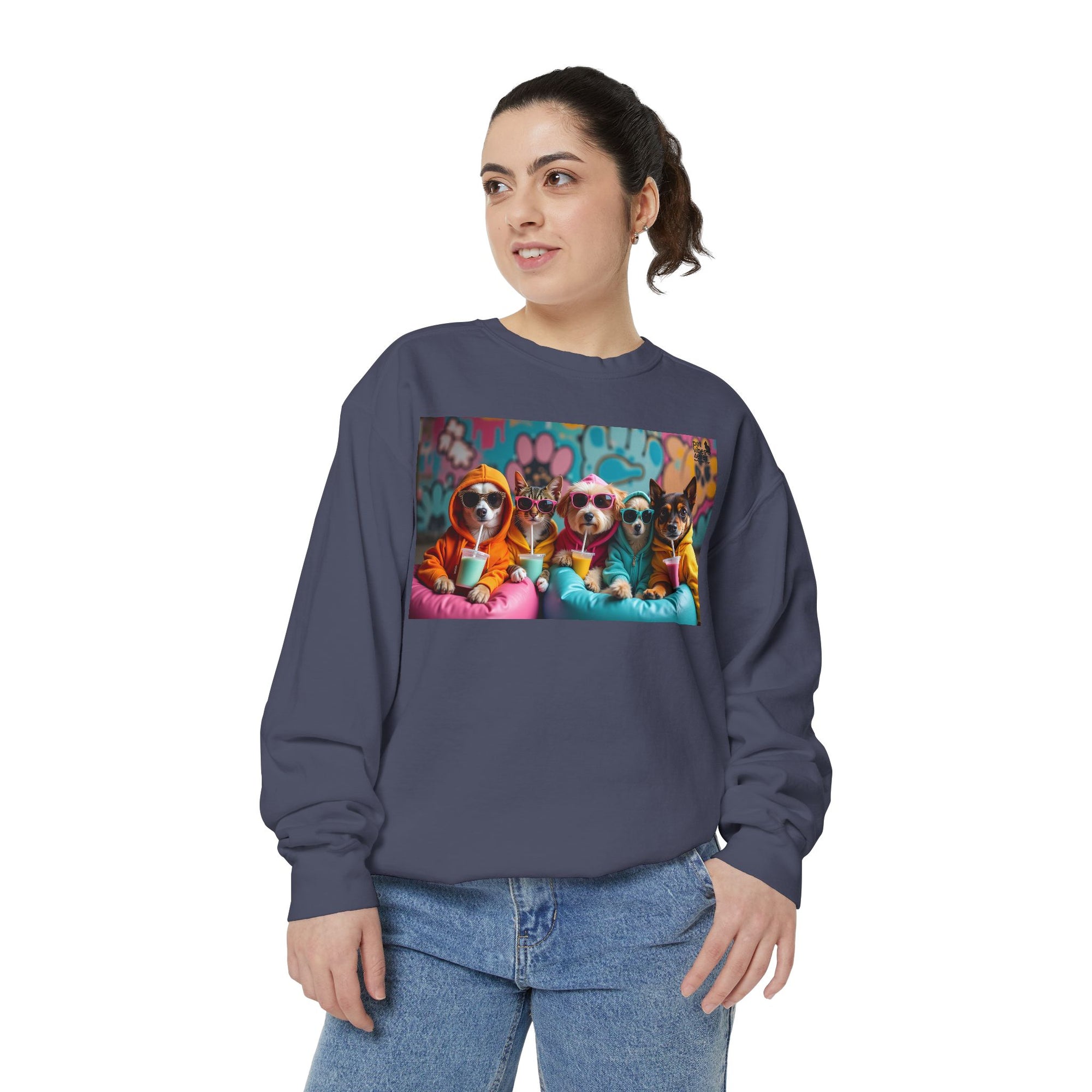 Colorful Dog Lovers Unisex Sweatshirt, Cozy Apparel for Pet Owners, Gift for Dog Lovers, Cute Animal Sweatshirt, Fun Casual Wear