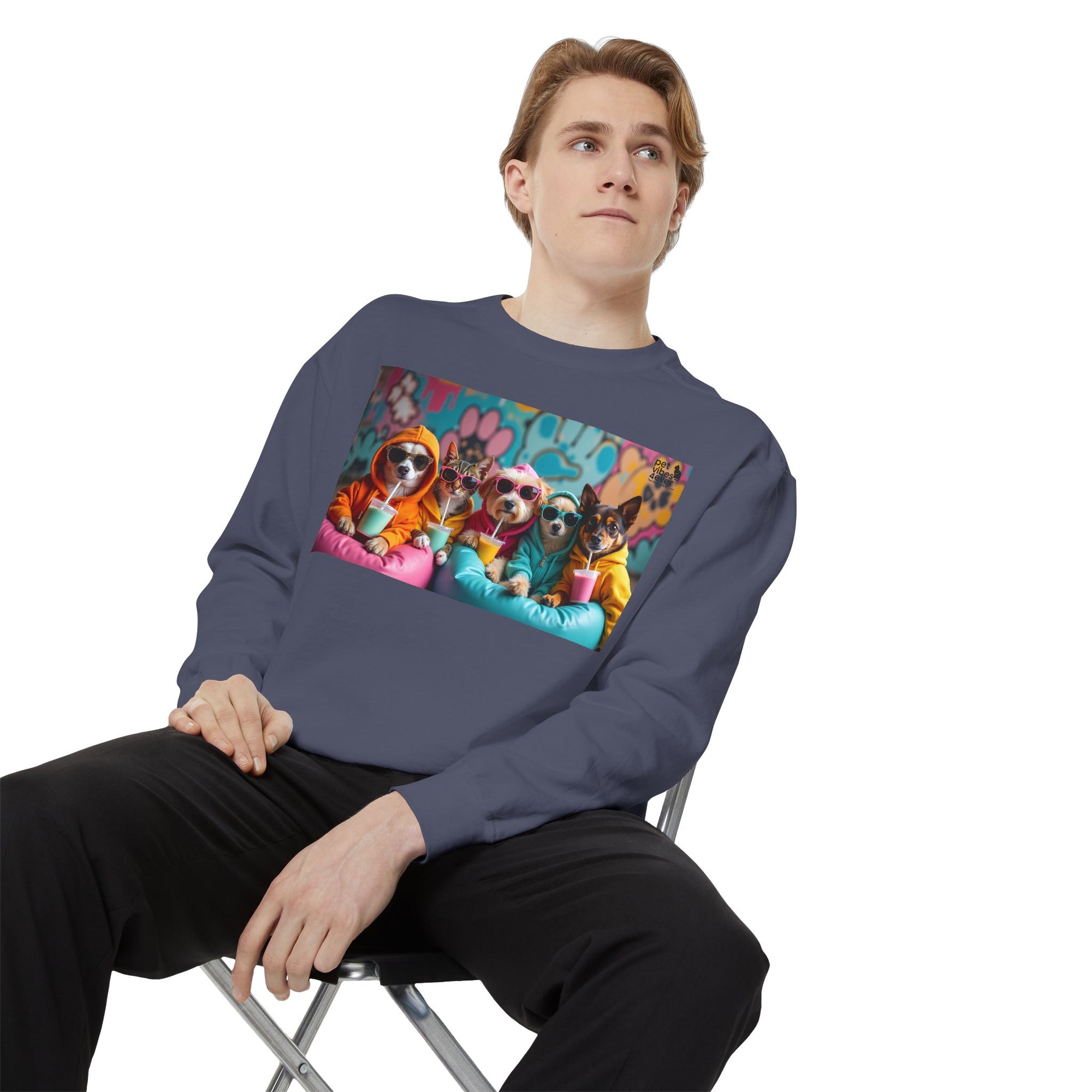 Colorful Dog Lovers Unisex Sweatshirt, Cozy Apparel for Pet Owners, Gift for Dog Lovers, Cute Animal Sweatshirt, Fun Casual Wear