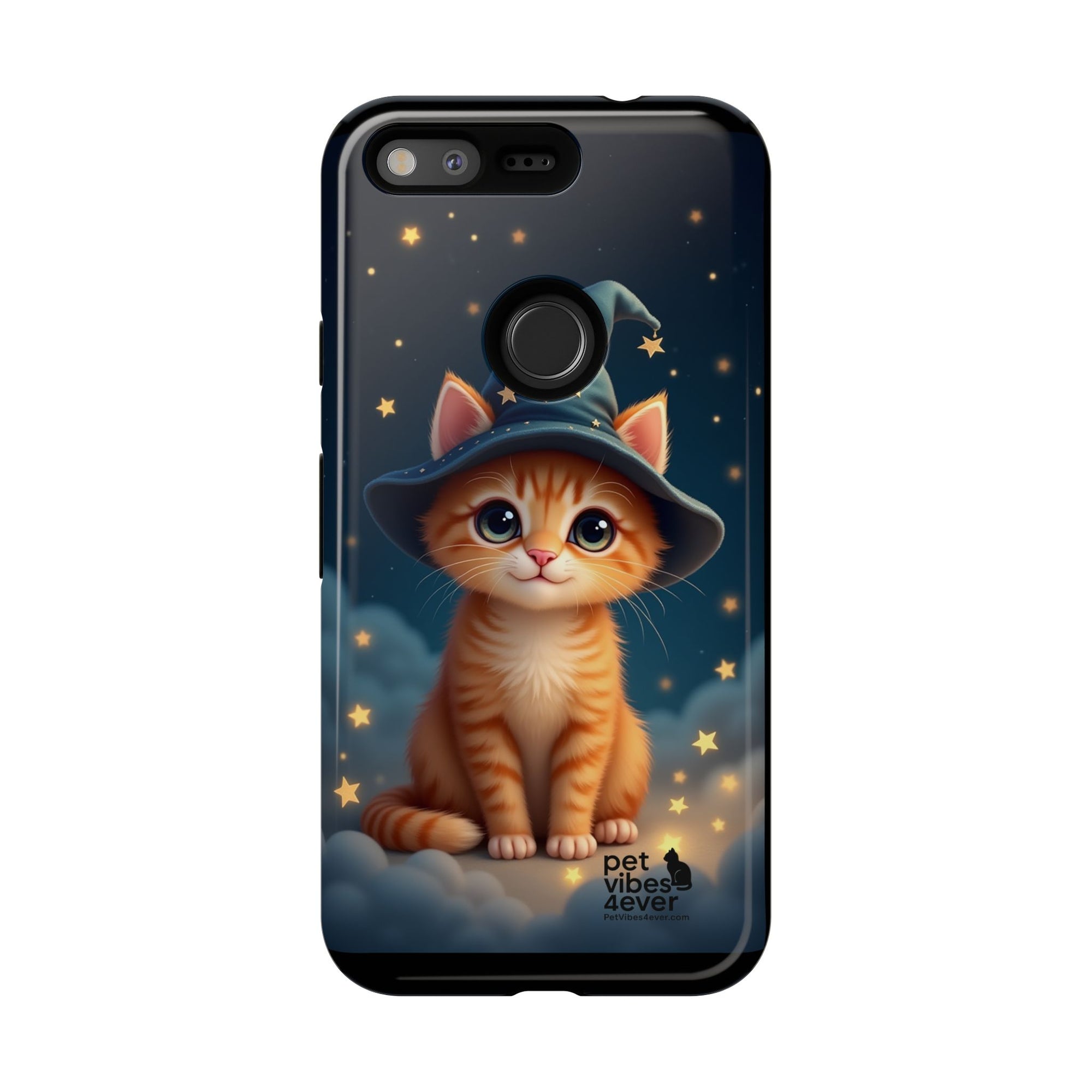 Cat-Themed Phone Case, Cute Cat Case, Pet Lover Gift, Kawaii Phone Accessory, Celestial Cat Design, Stylish Gadget Protector