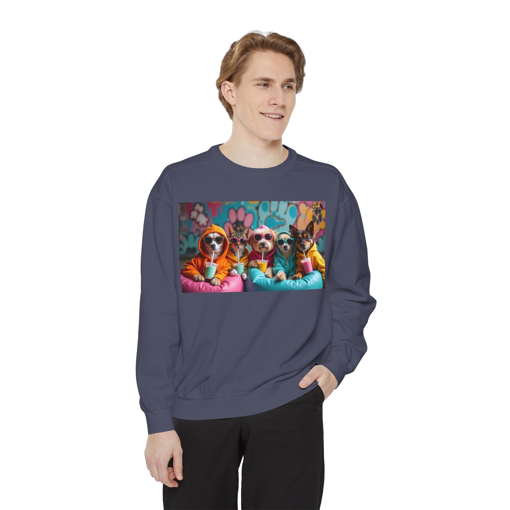 Colorful Dog Lovers Unisex Sweatshirt, Cozy Apparel for Pet Owners, Gift for Dog Lovers, Cute Animal Sweatshirt, Fun Casual Wear
