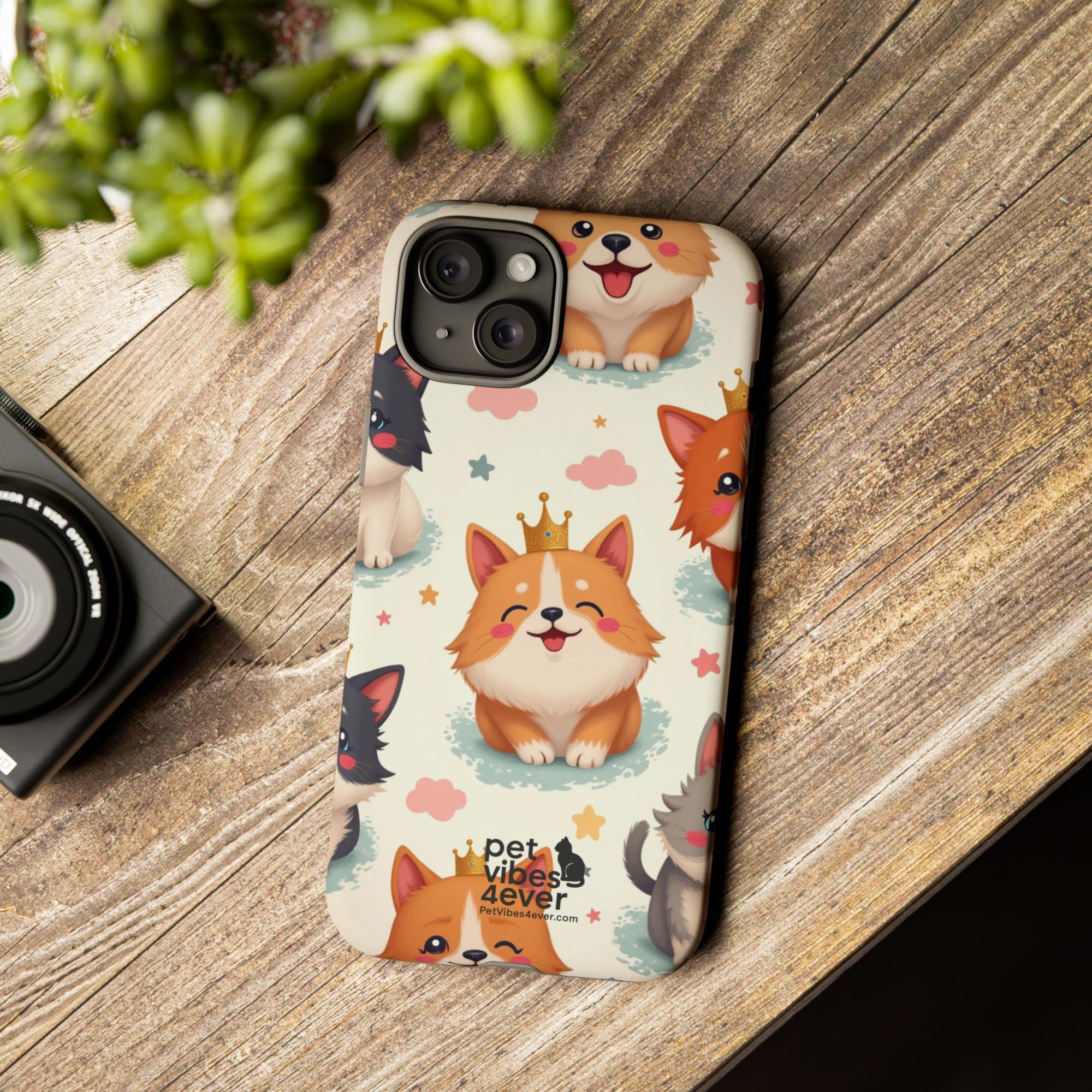 Cute Pet Phone Case, Dog Lover Accessory, Cat Phone Cover, Gift for Animal Lovers, Birthday Present, Pet Vibes Forever