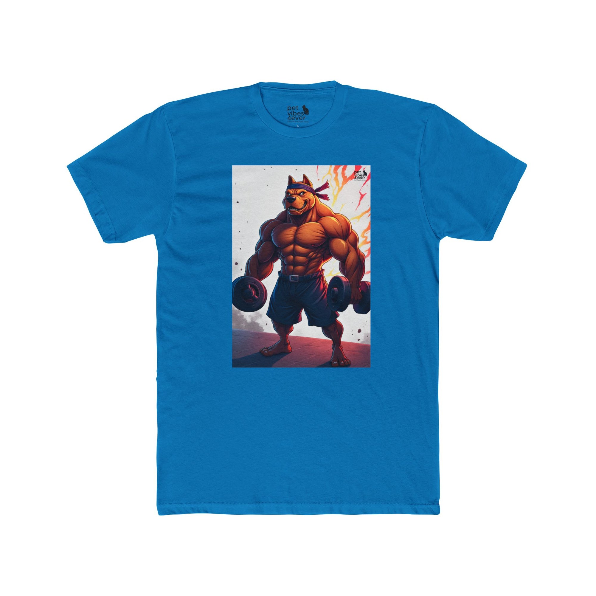 Muscle Bear Unisex Cotton Crew Tee, Gym Shirt, Fitness Apparel, Workout Top, Cartoon Graphic Tee, Gift for Him