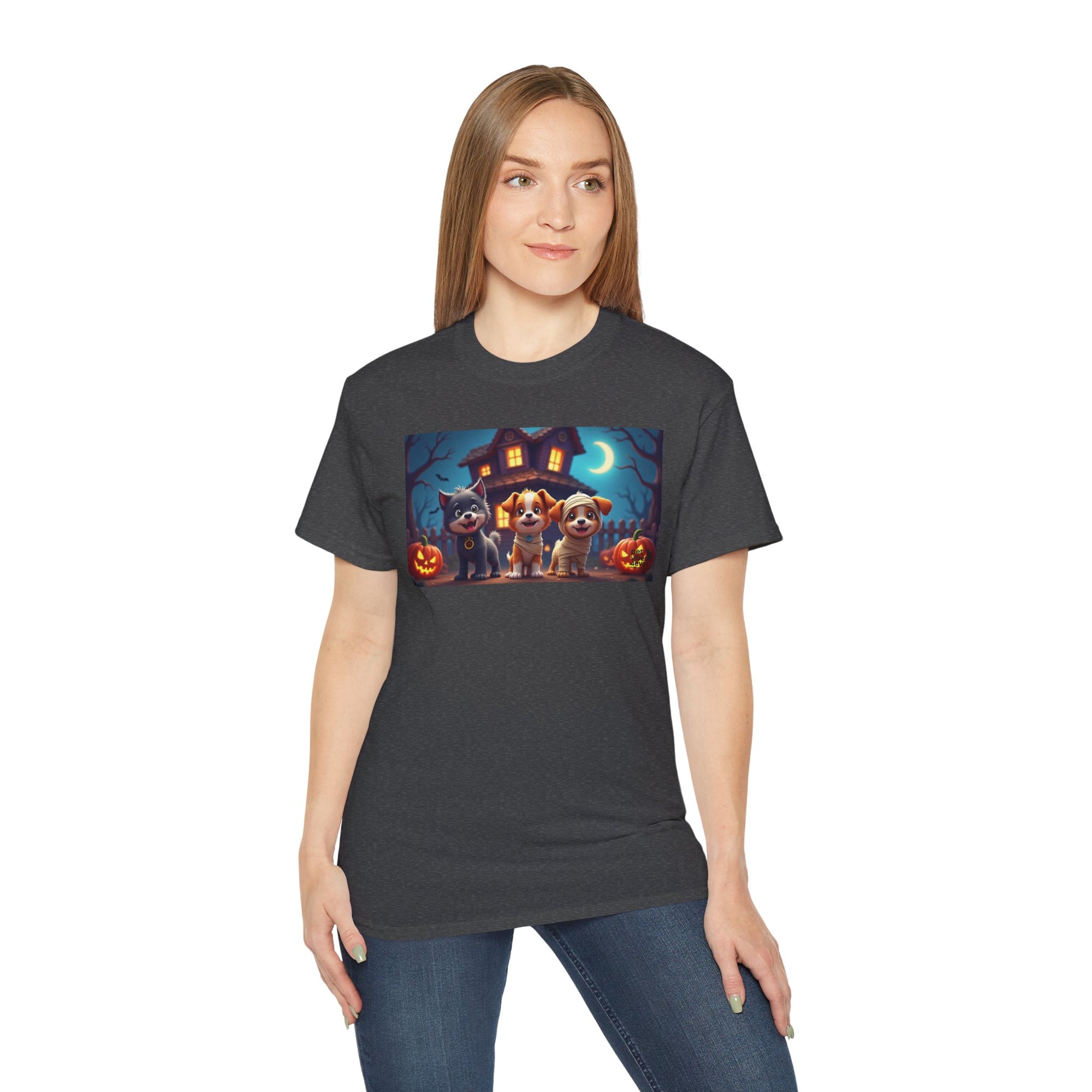 Halloween Pet Tee, Unisex Ultra Cotton T-Shirt, Cute Dog T-Shirt, Pet Lovers Gift, Halloween Costume Top