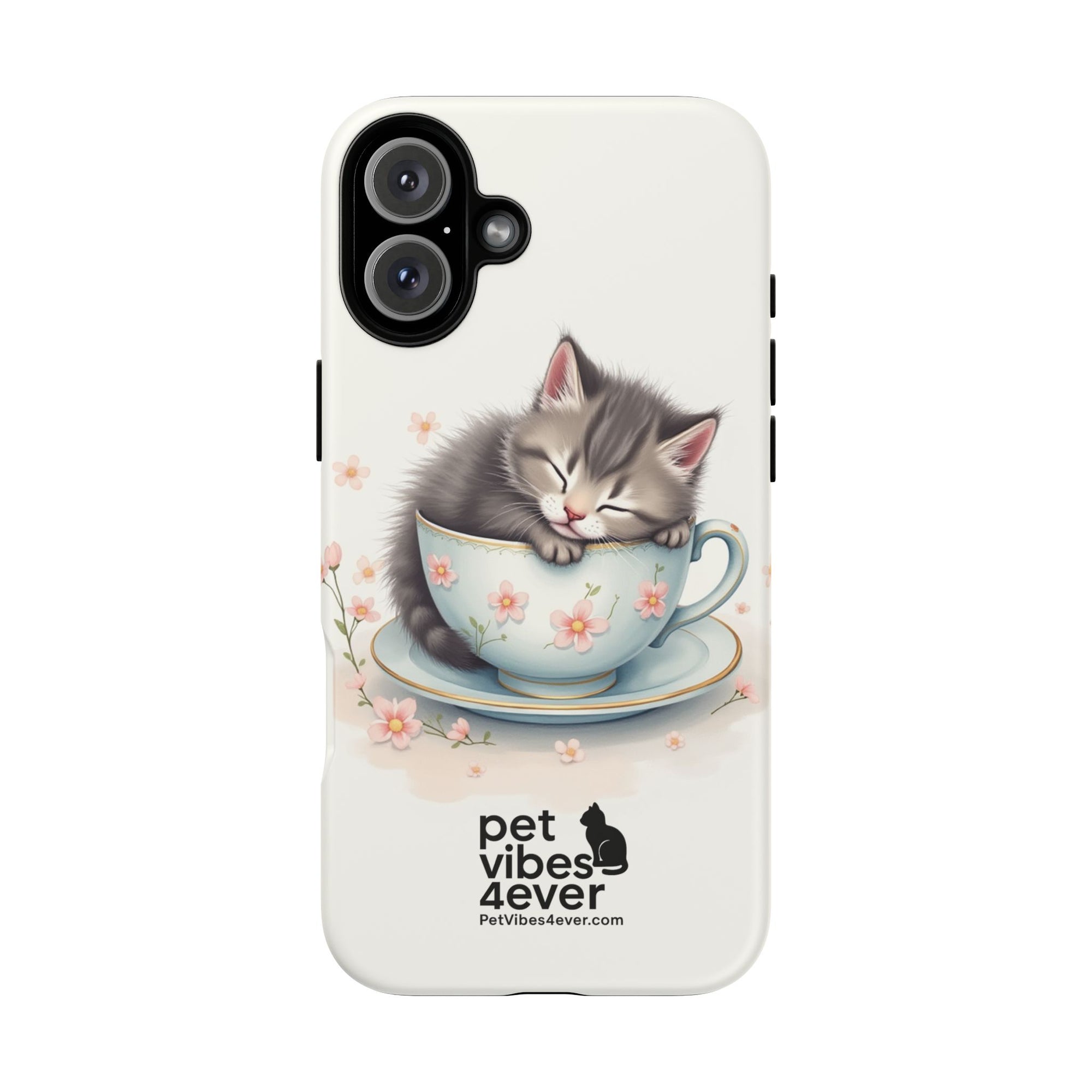 Cute Cat Phone Case - Tough Cases for Animal Lovers, Pet Gifts, Phone Accessories, Kitten Merchandise, Cute Cat Decor