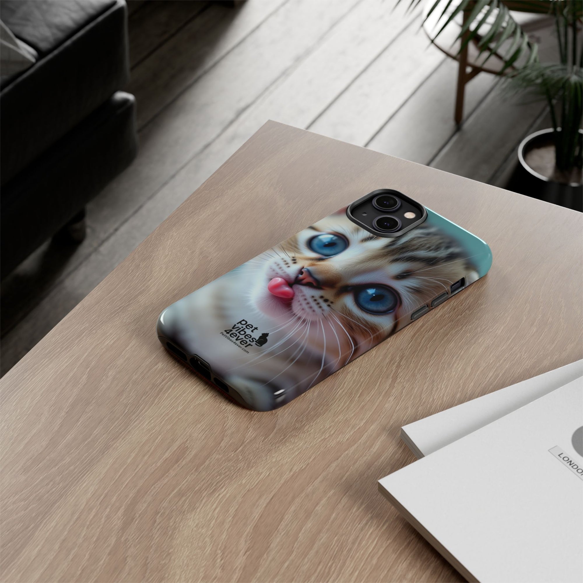 Cute Cat Phone Case, Pet Lover Gift, Funny Animal Protector, Cute Tech Accessories, Cat Mom Gift
