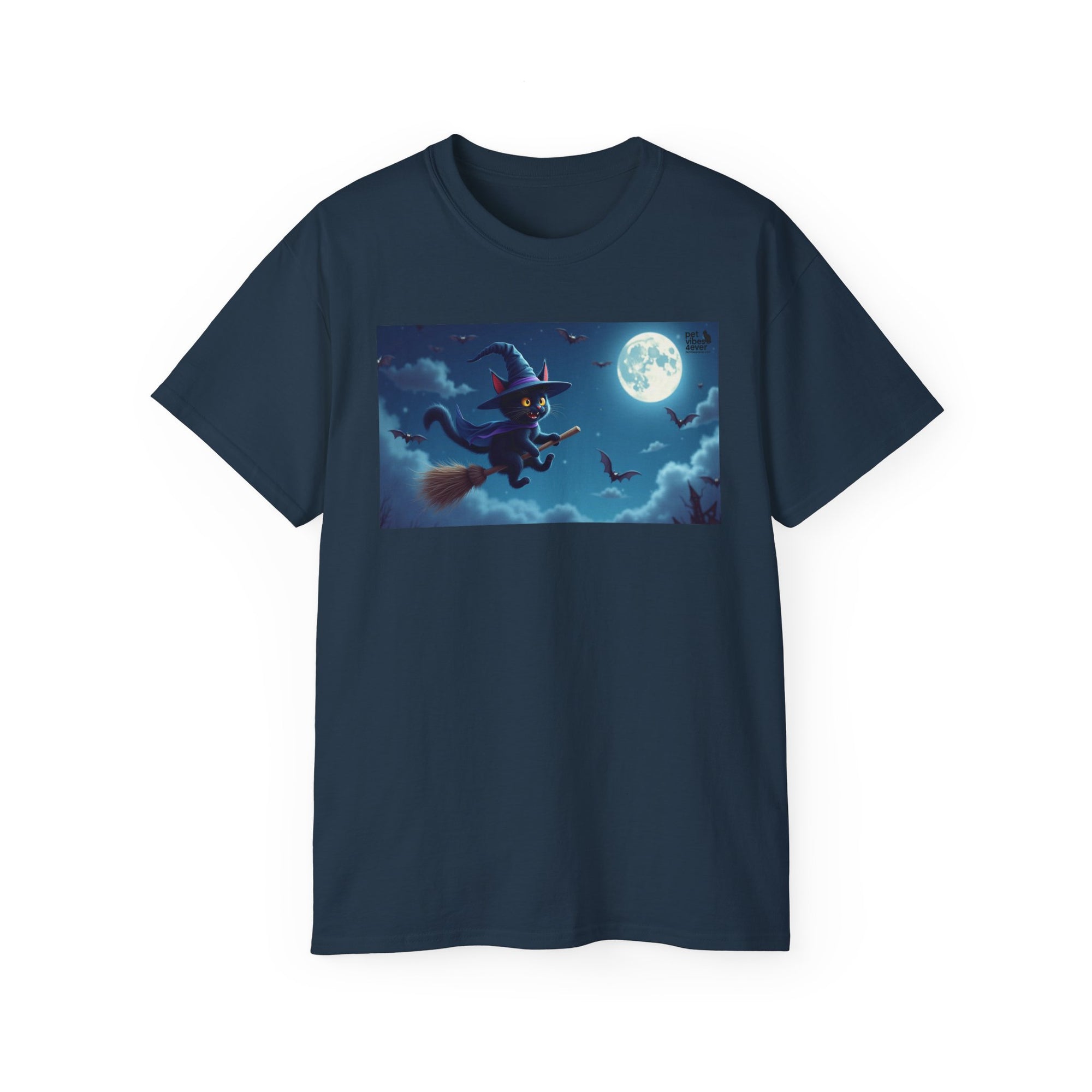 Moonlit Witch Unisex Tee | Spooky Vibes, Halloween Must-Have, Cozy Gift, Comfortable Everyday Wear, Magical Spirit Apparel