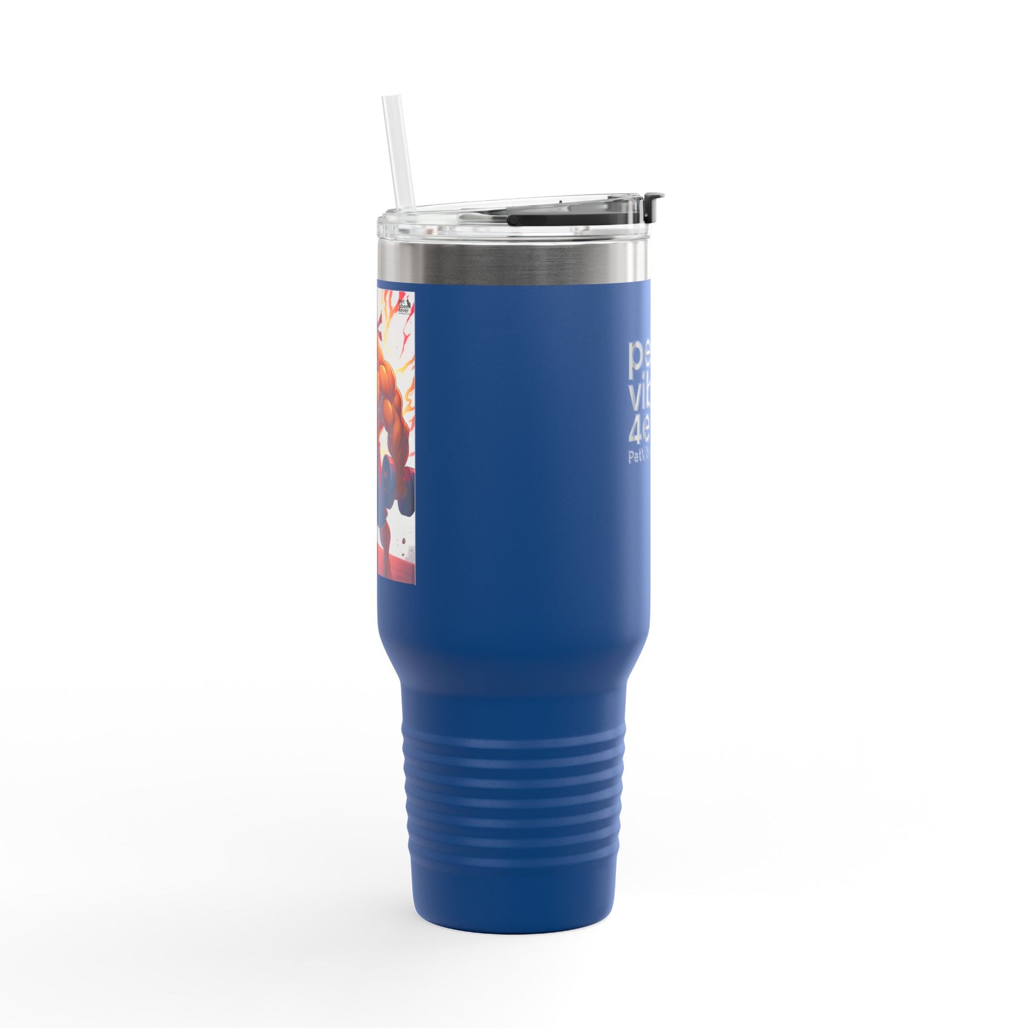 Personalized Pet Vibes Insulated Travel Mug, Perfect for Animal Lovers, Great for Road Trips, Coffee, Tea, Gifts